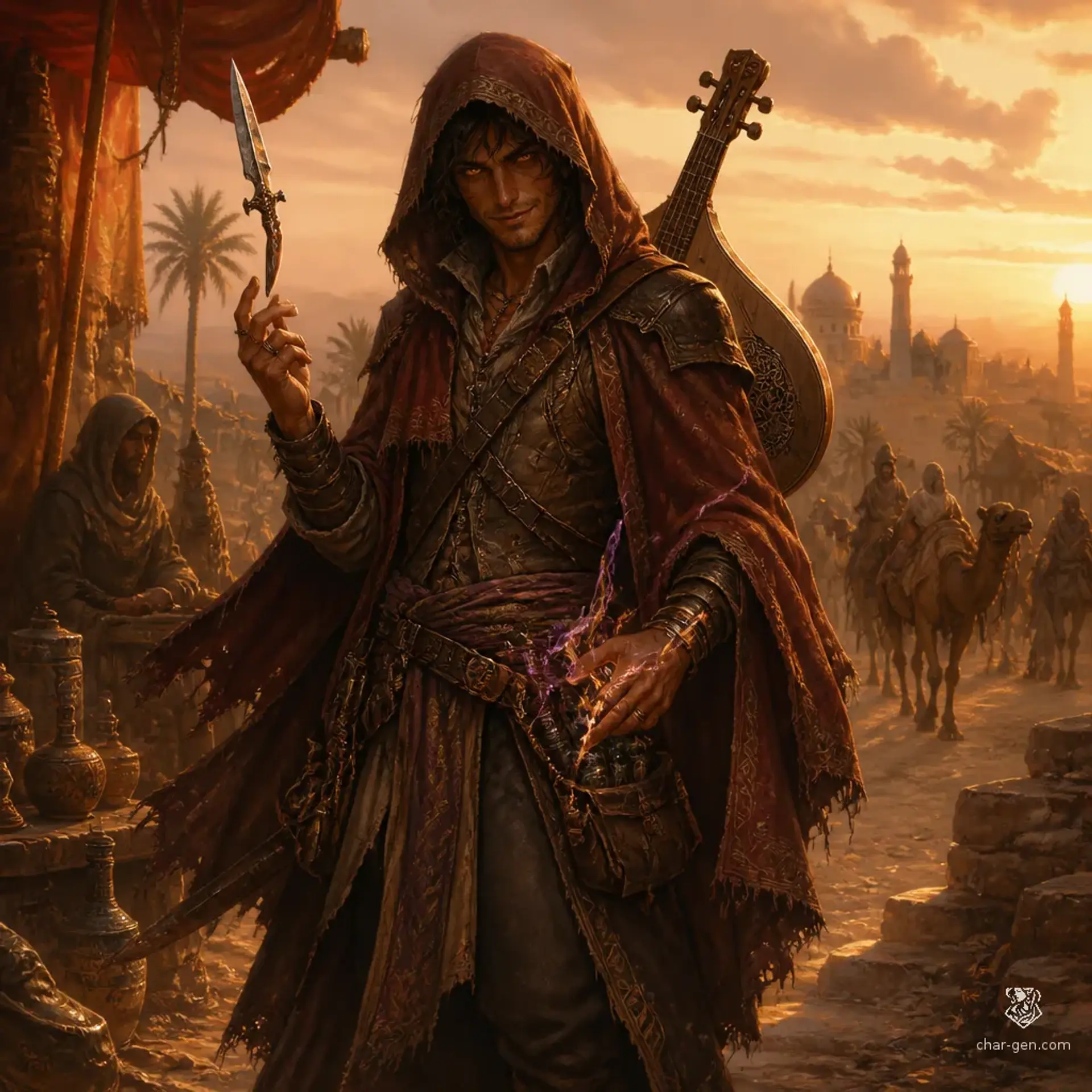 Ma'iq - AI-generated fantasy Character
