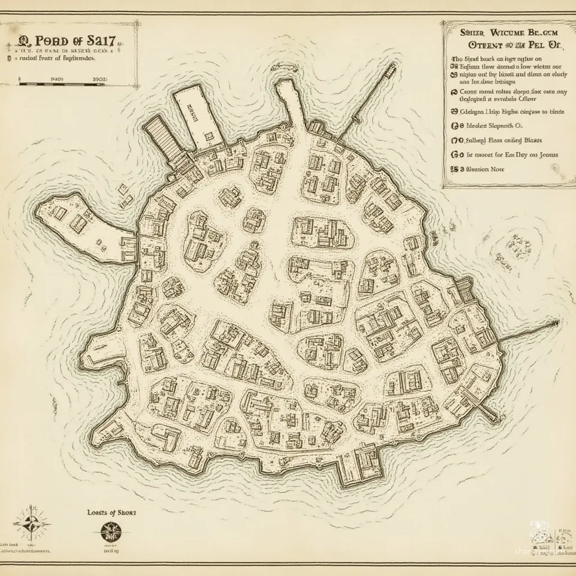 Saltroost - AI-generated fantasy Settlement