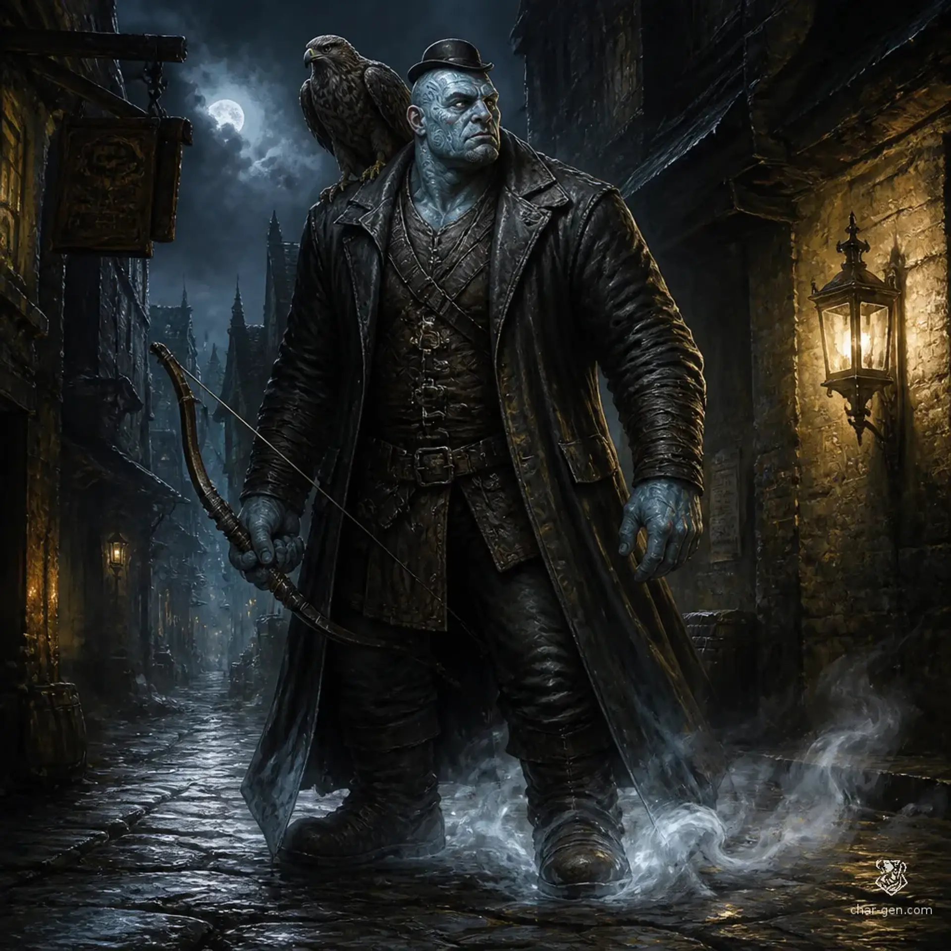 Bill "The Brain" Watkins - AI-generated fantasy Character