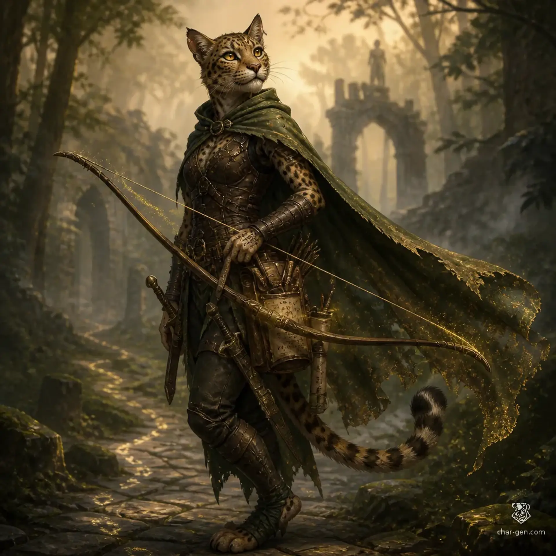 Sivarra Quill-of-Rain - AI-generated fantasy Character