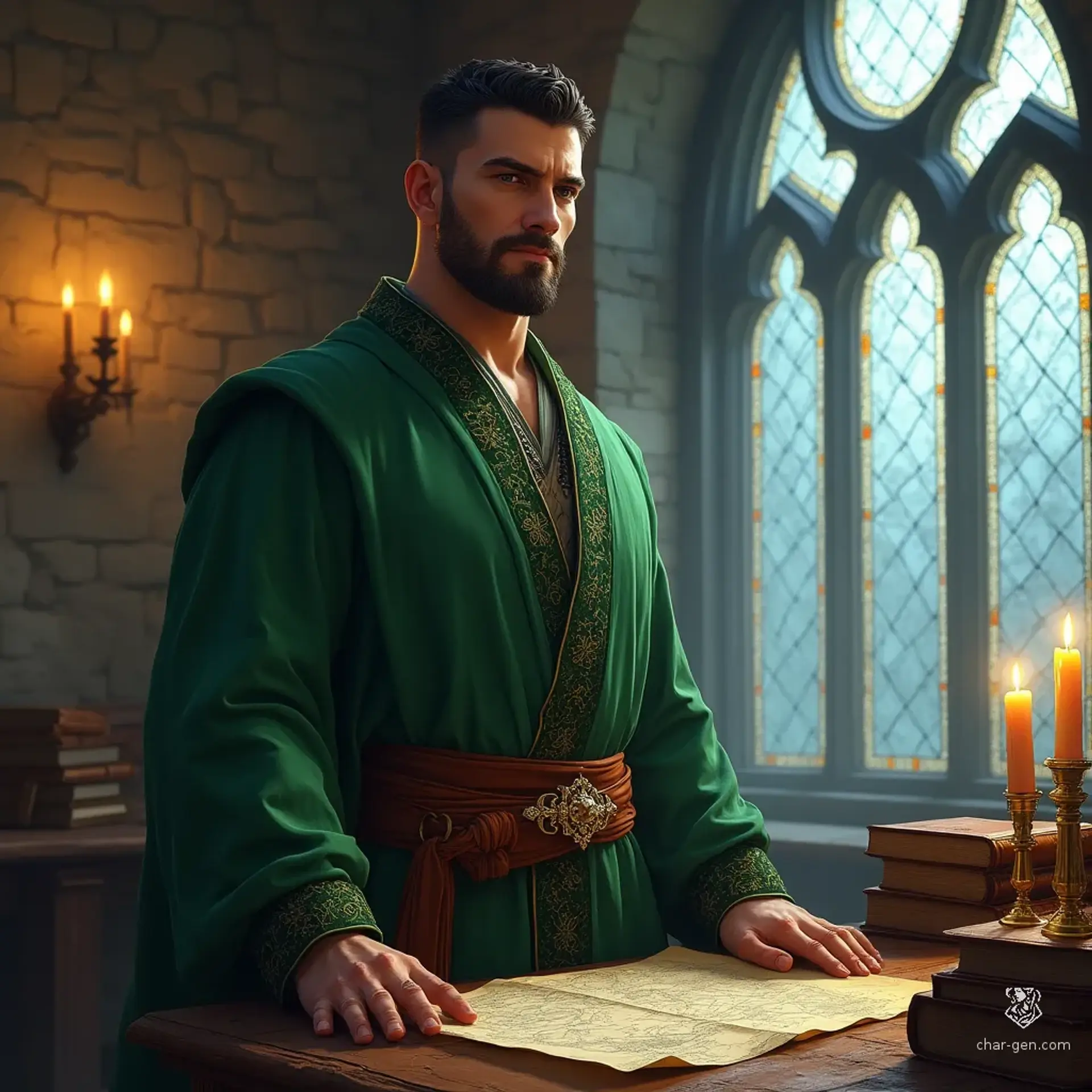 Edran Vellith - AI-generated fantasy NPC