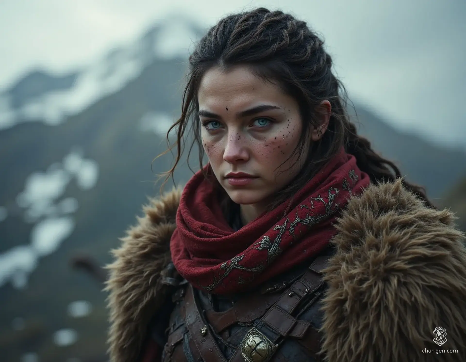 Bryndis Halvorsdottir - AI-generated fantasy NPC