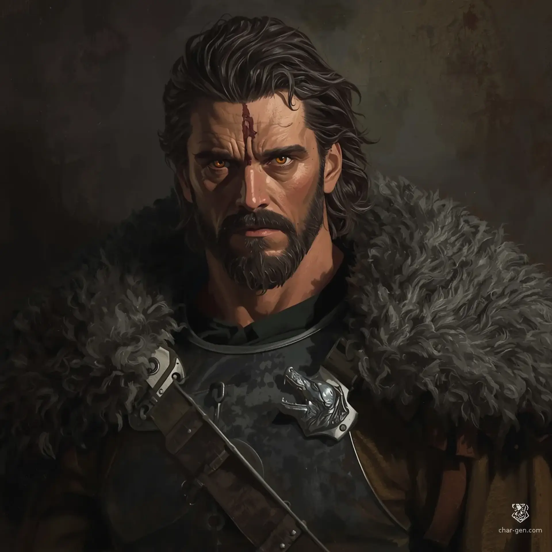 Kaelen "The Iron Wolf" Vane - AI-generated fantasy NPC