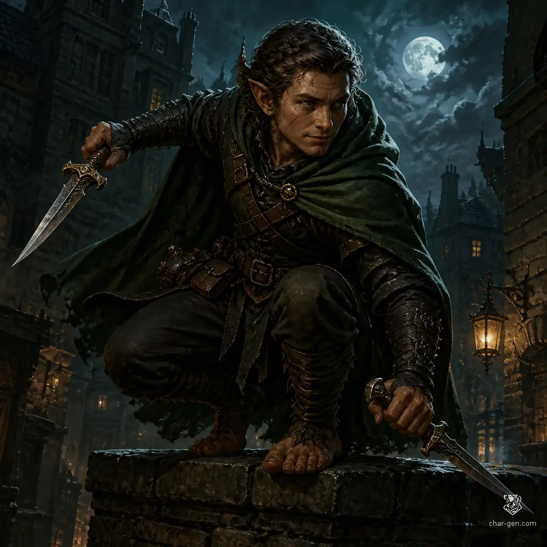 Миррен Шепоток - AI-generated fantasy Character