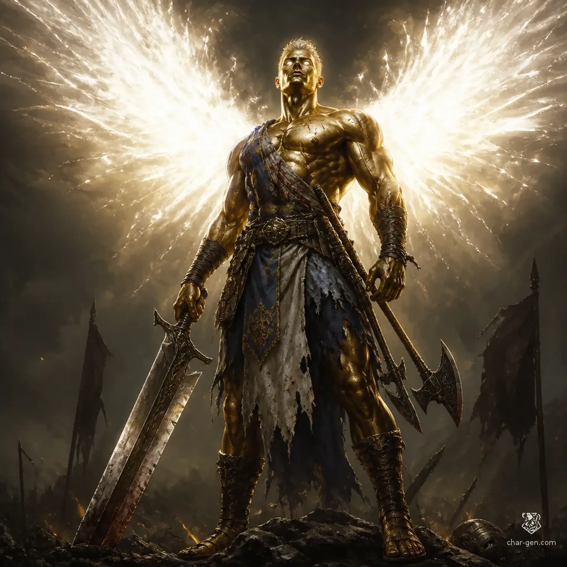 Valerius the Purger - AI-generated fantasy Character