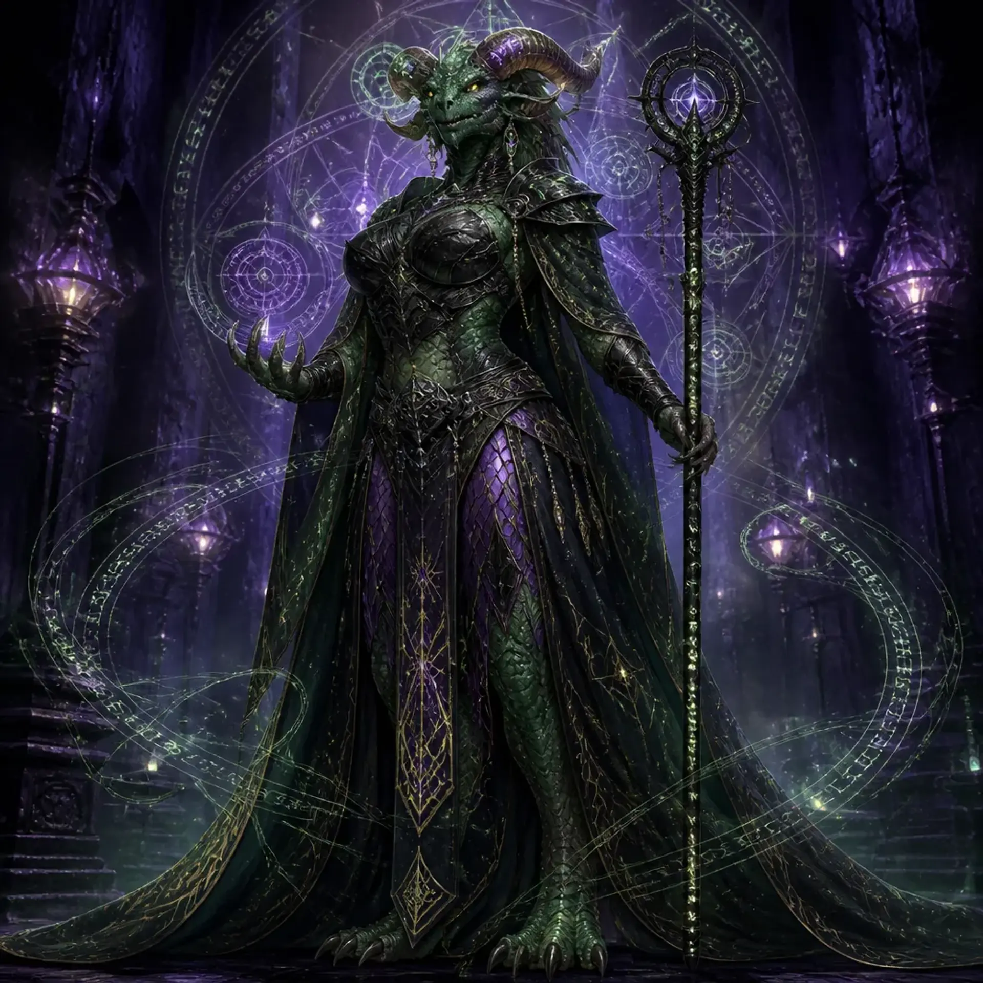 Maa'raxia - AI-generated fantasy Character