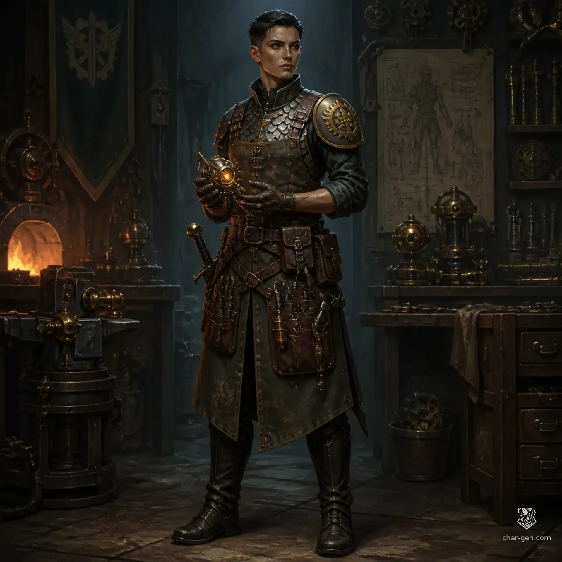 Kael Voss - AI-generated fantasy Character