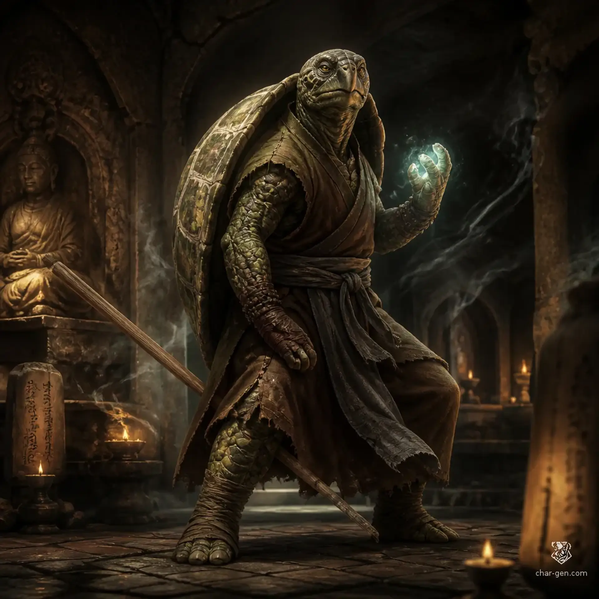 Rillan Padrin - AI-generated fantasy Character
