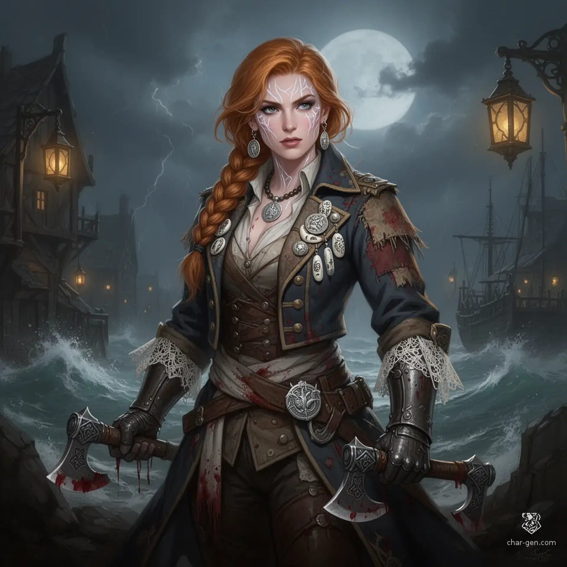 Isolde Caspien - AI-generated fantasy NPC