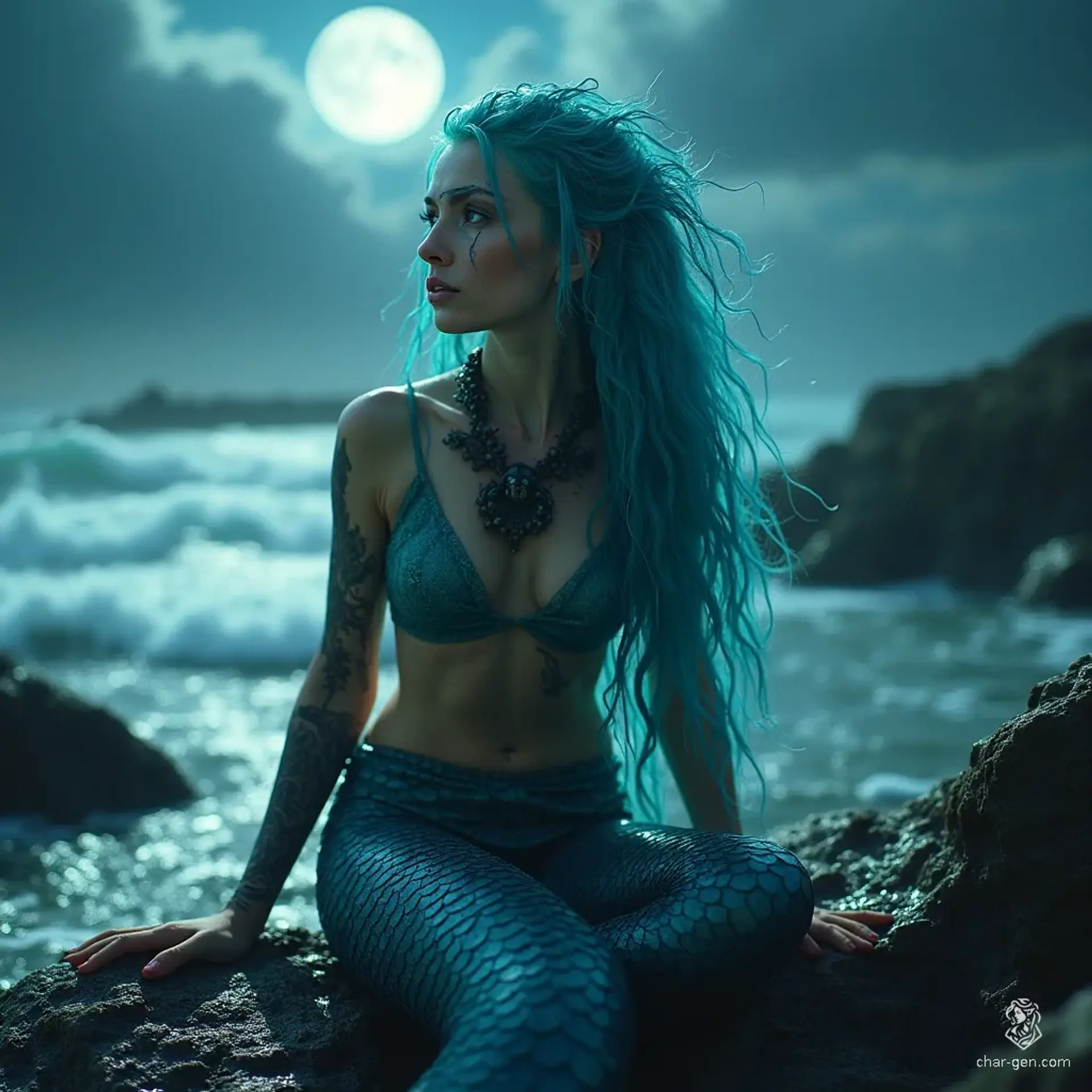Seralya Vhaelenir - AI-generated fantasy NPC