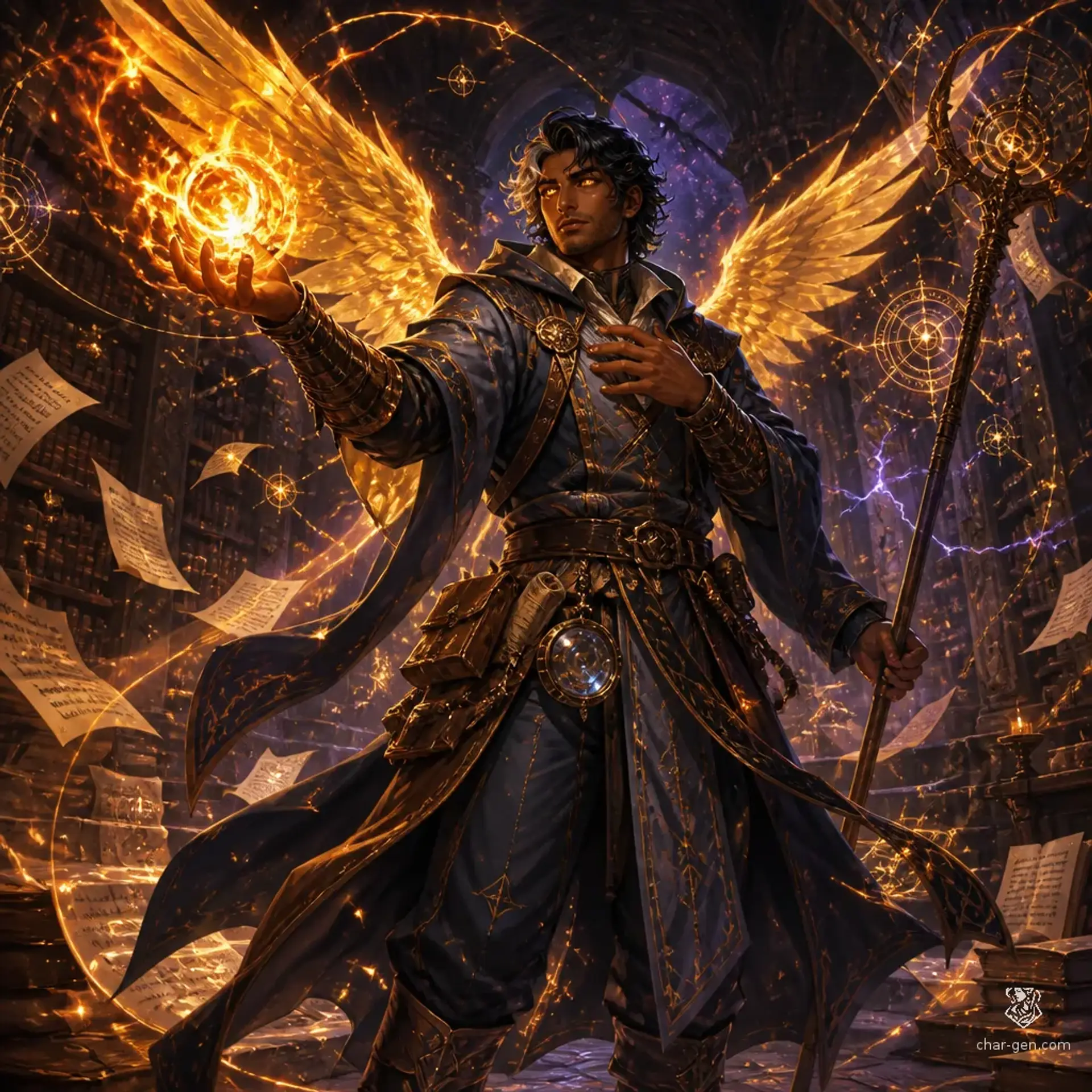 Galen Ava - AI-generated fantasy Character
