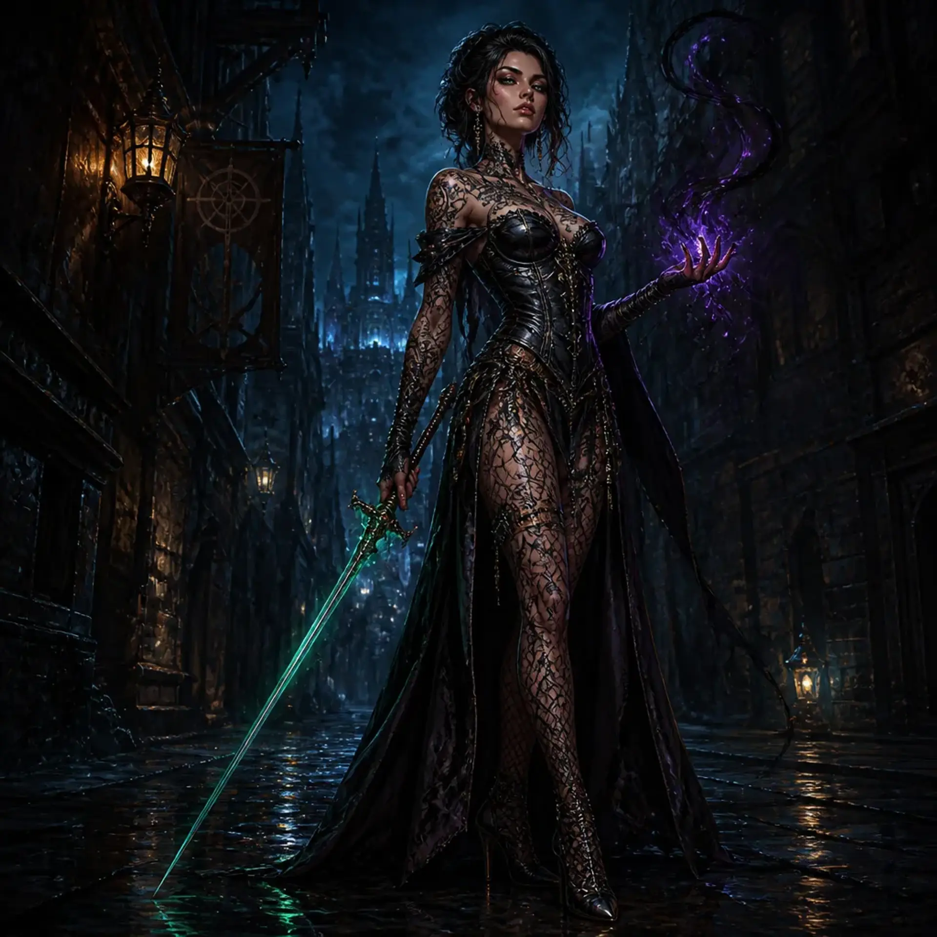 Lysandra Vane - AI-generated fantasy Character