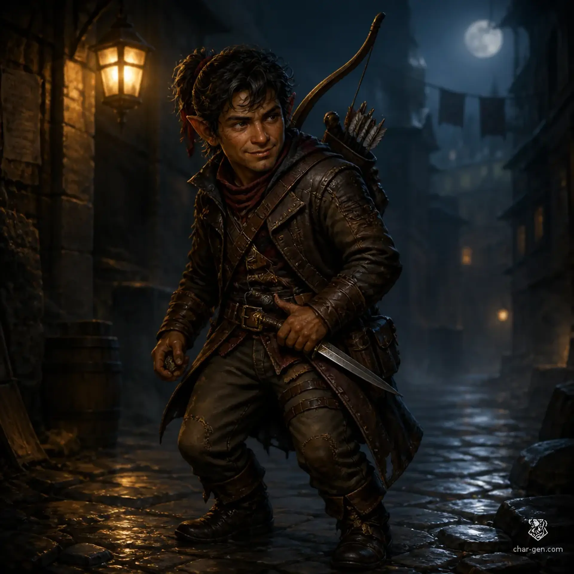 Kessan Underfoot - AI-generated fantasy Character