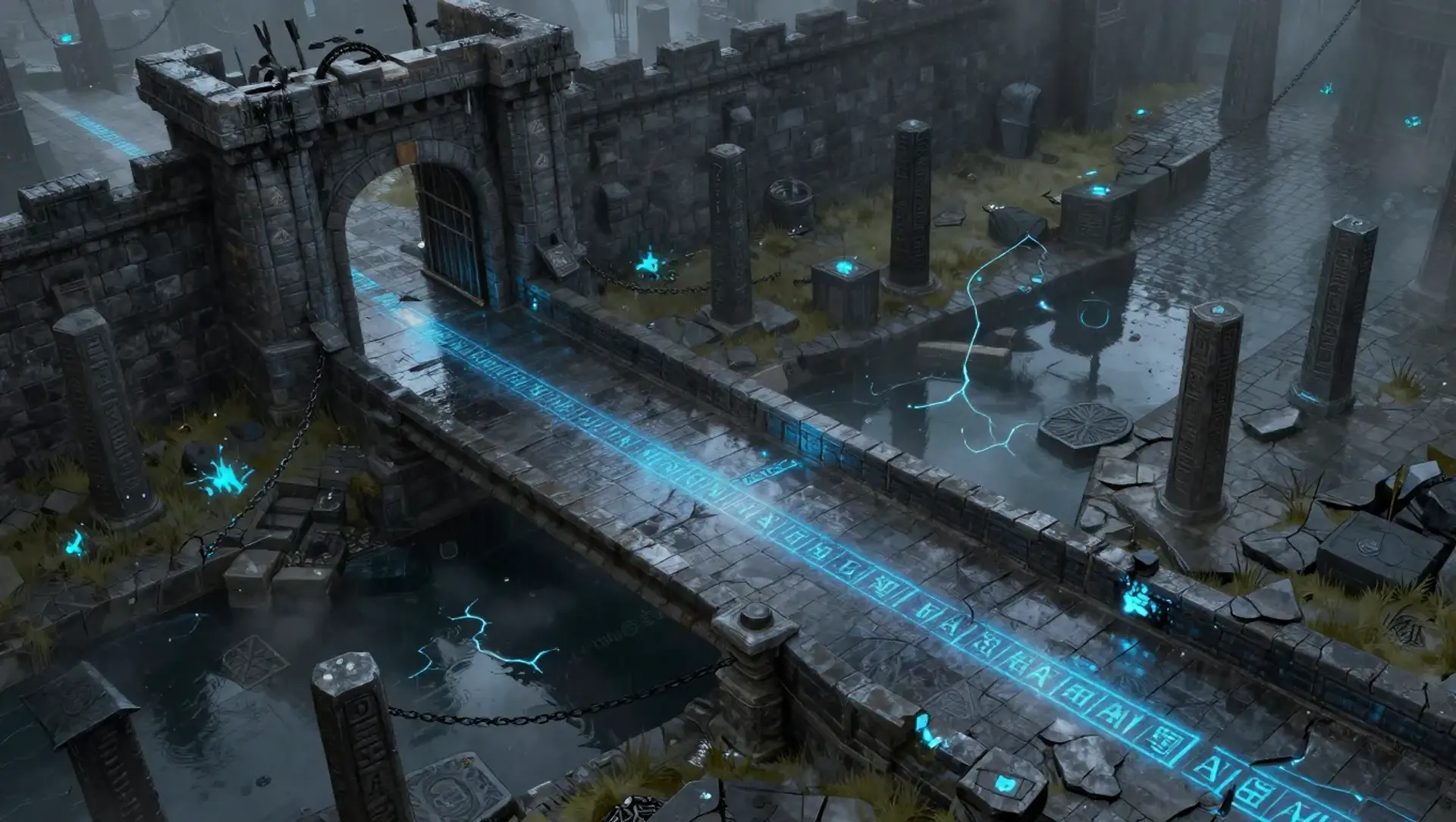 Gate of Dawnvale - AI-generated fantasy Encounter
