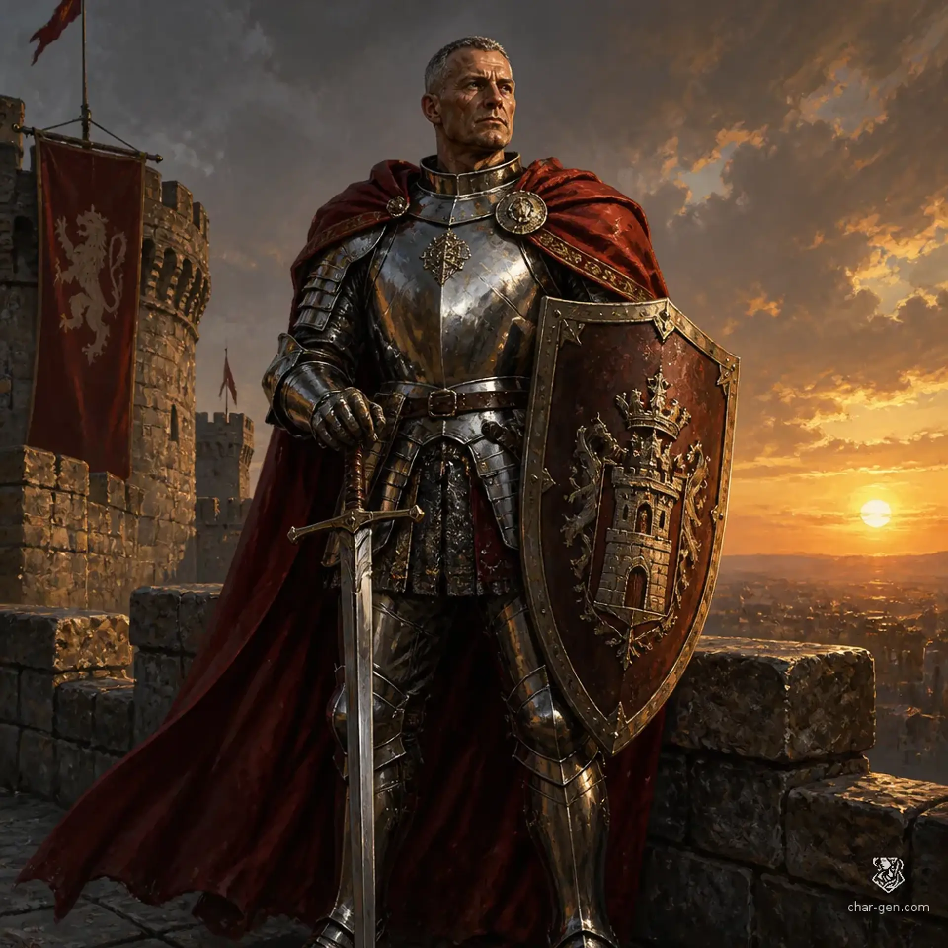 Hugo Friedberg - AI-generated fantasy Character