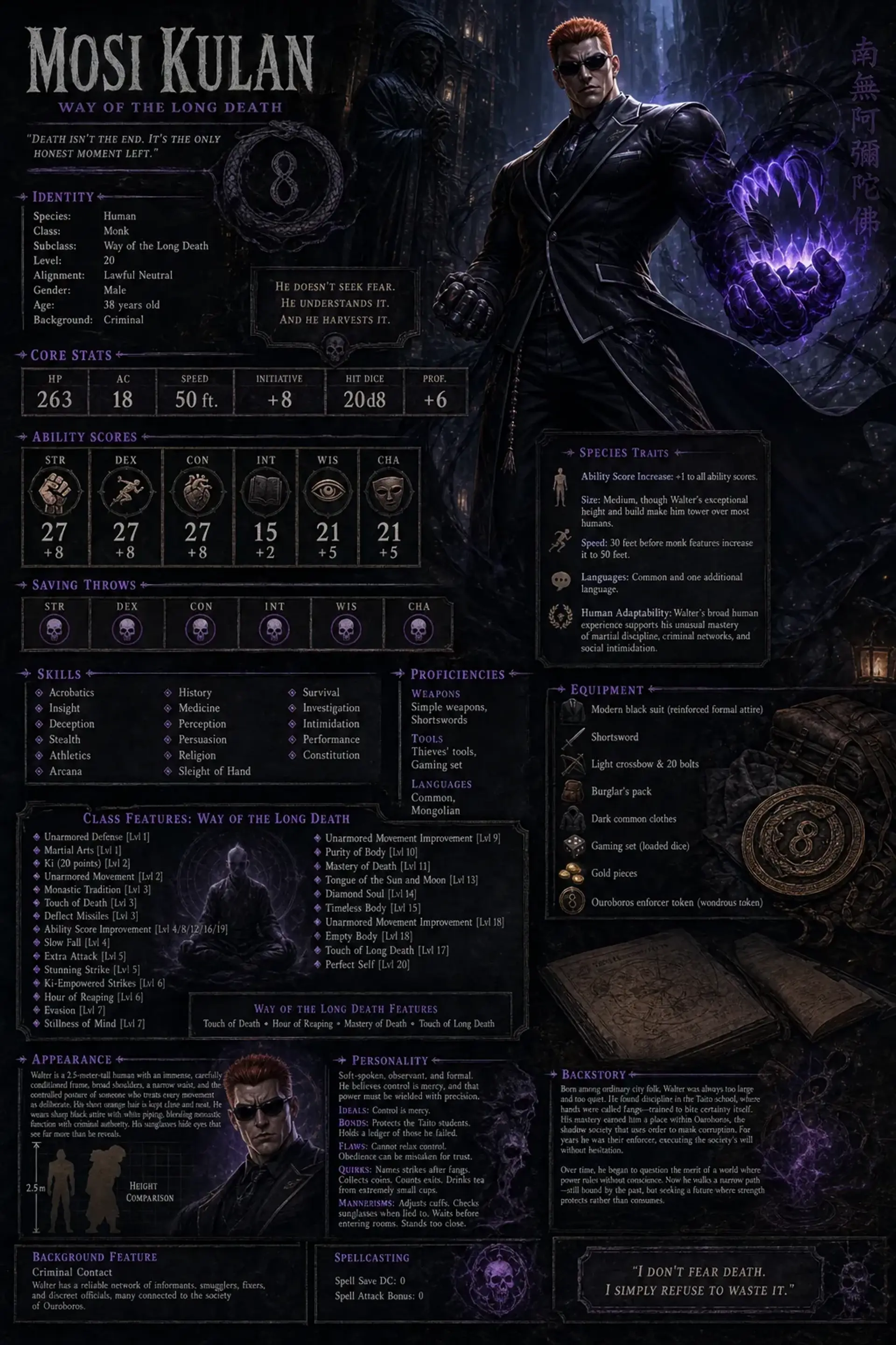 Character Sheet