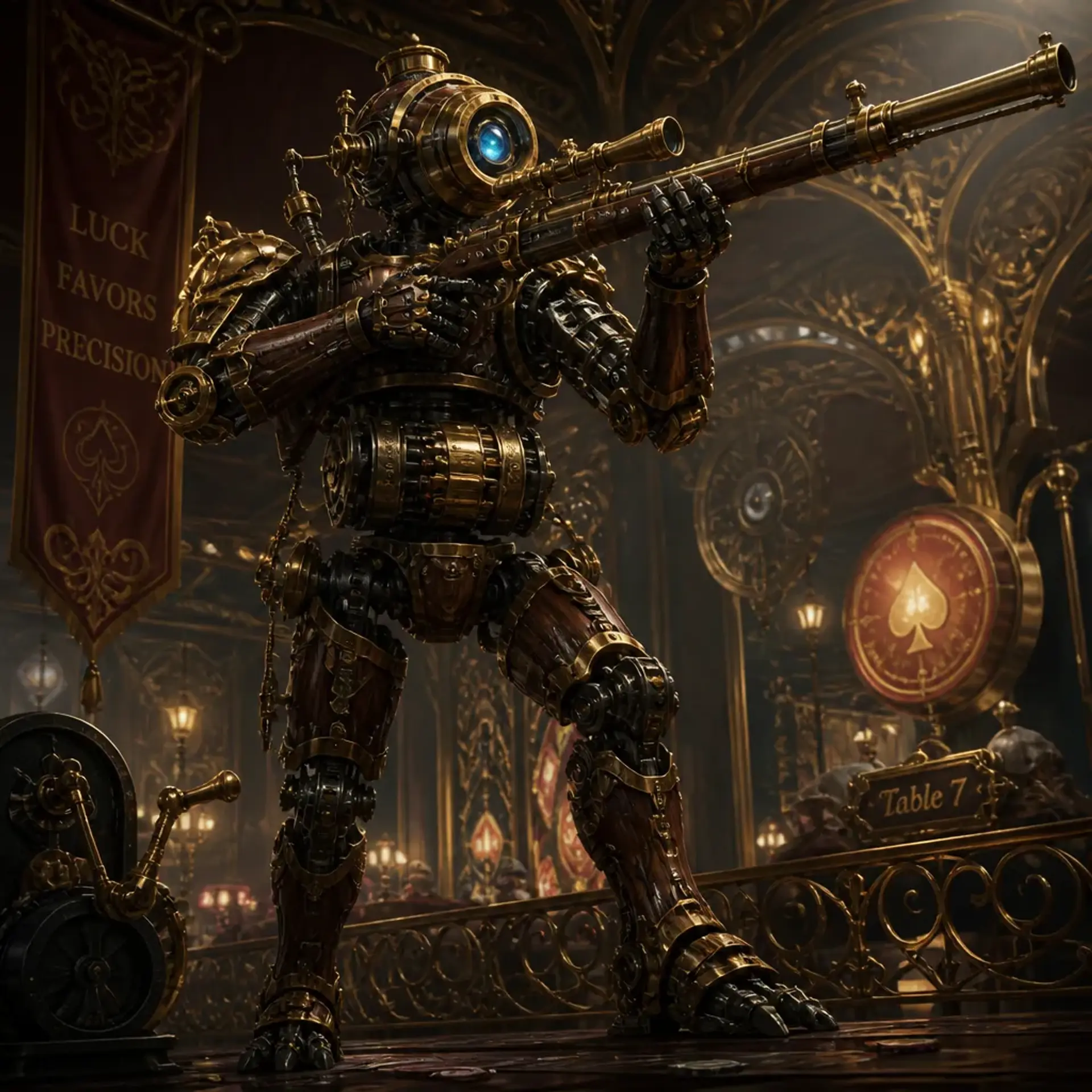 Clockwork Rifleman - AI-generated fantasy Monster
