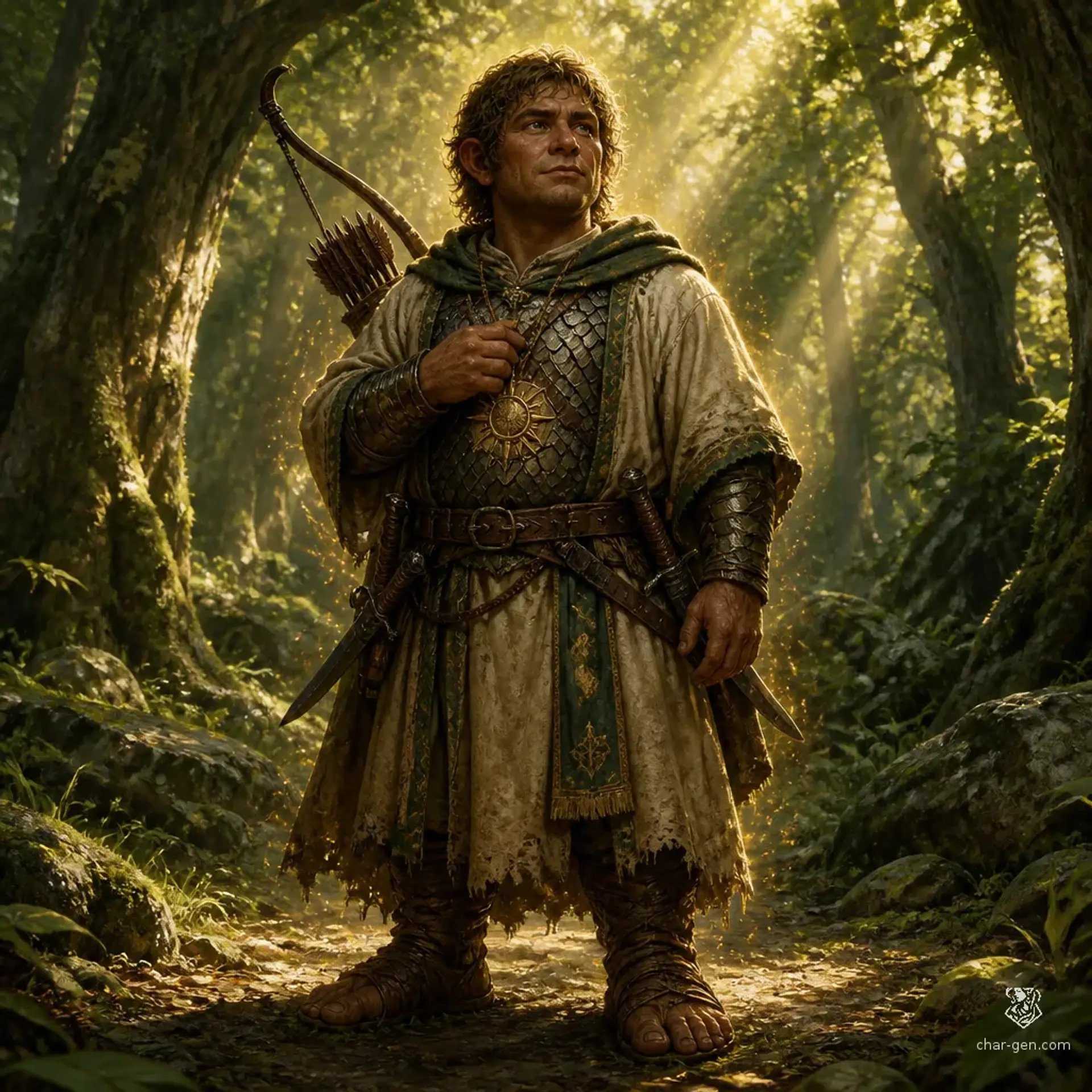 Kellen Greenbottle - AI-generated fantasy Character