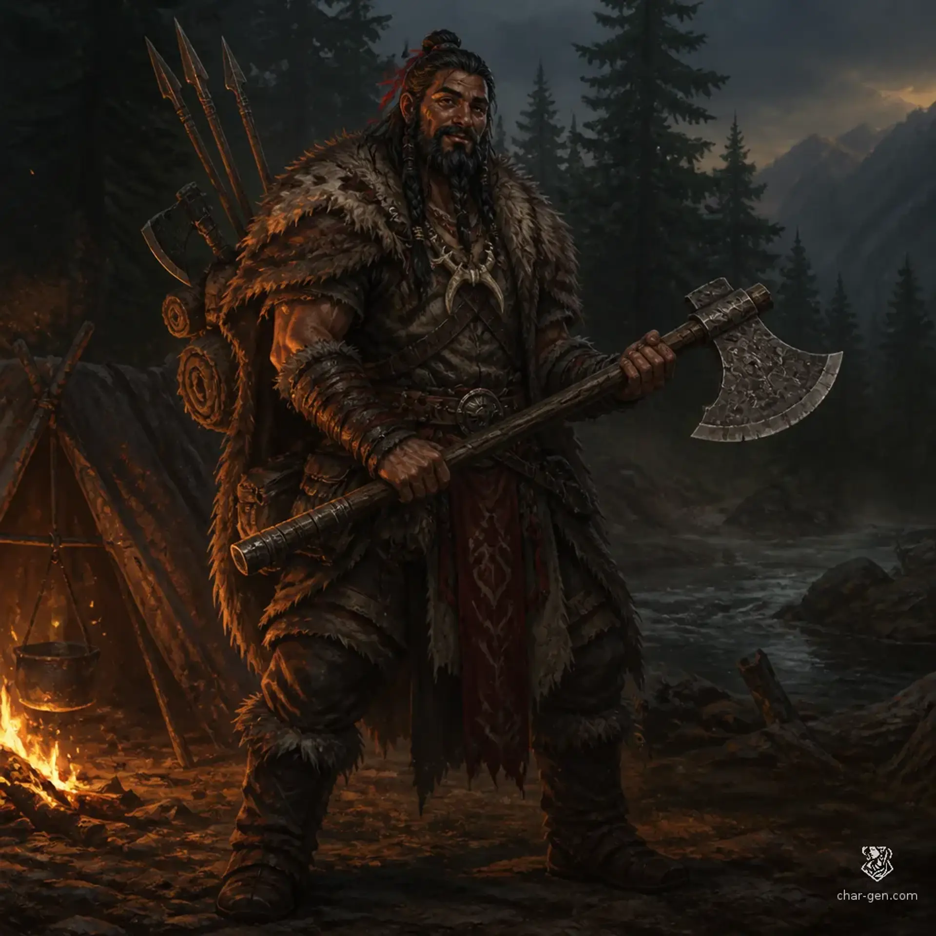 Thrud - AI-generated fantasy Character