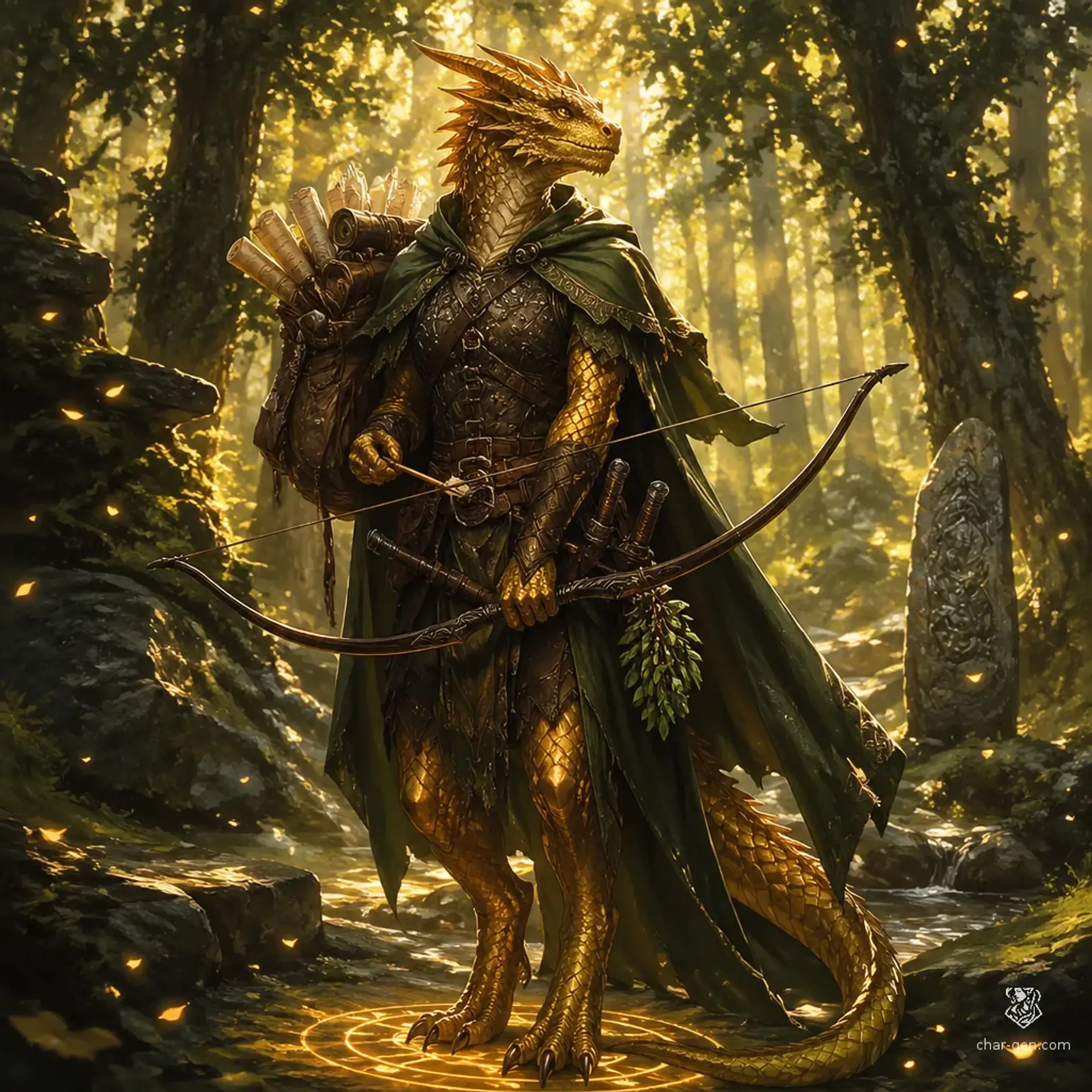 Flameborne - AI-generated fantasy Character