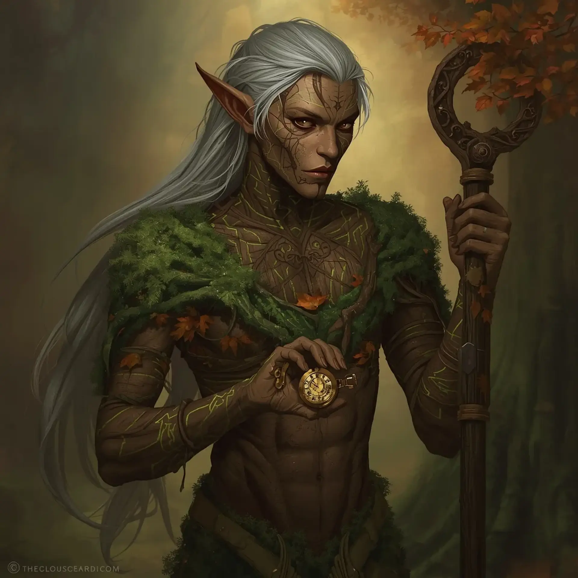 Thalindra Moss-Walker - AI-generated fantasy NPC