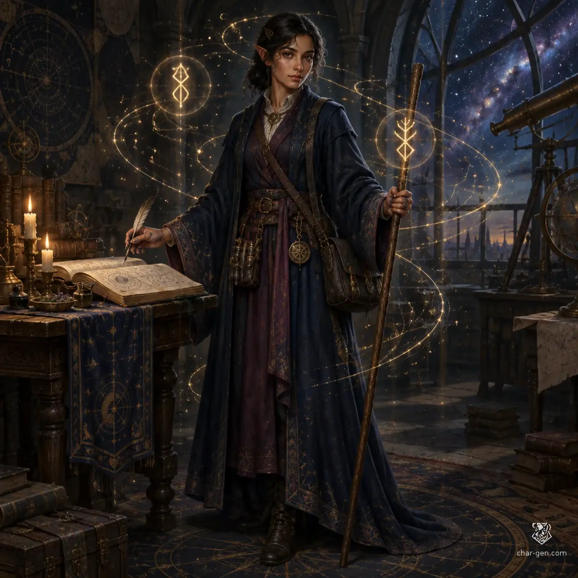 Cevra Orzani - AI-generated fantasy Character