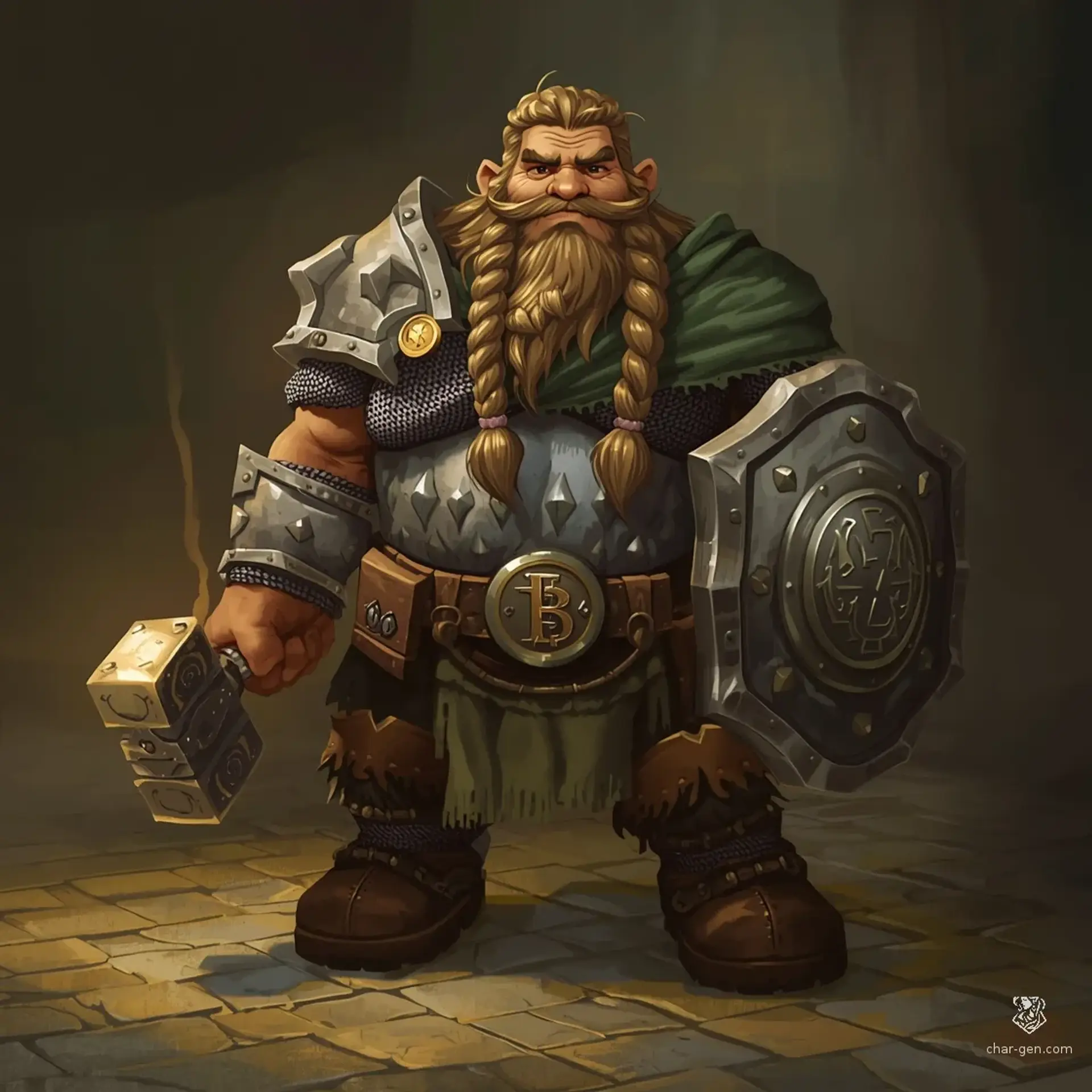 Darius Argenta - AI-generated fantasy Character