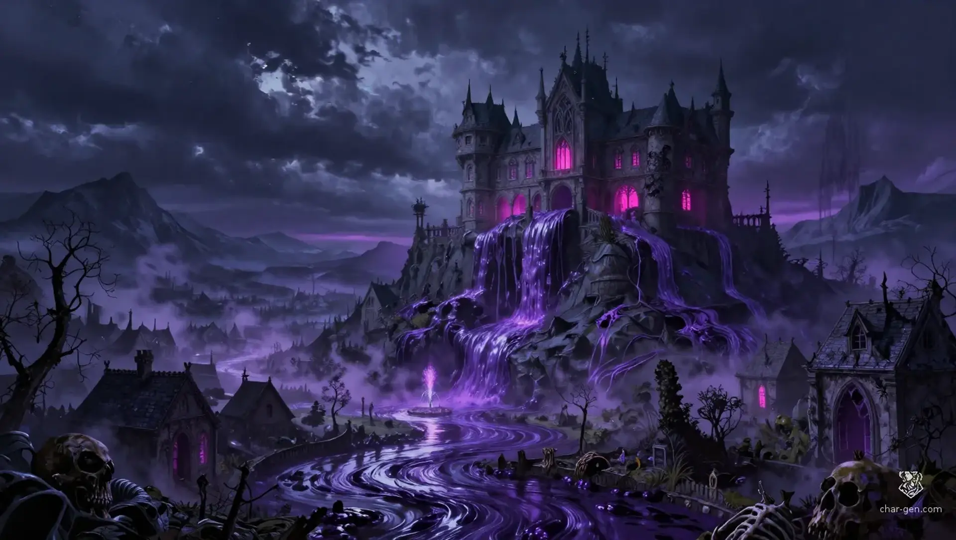 The Violet Overflow - AI-generated fantasy Quest