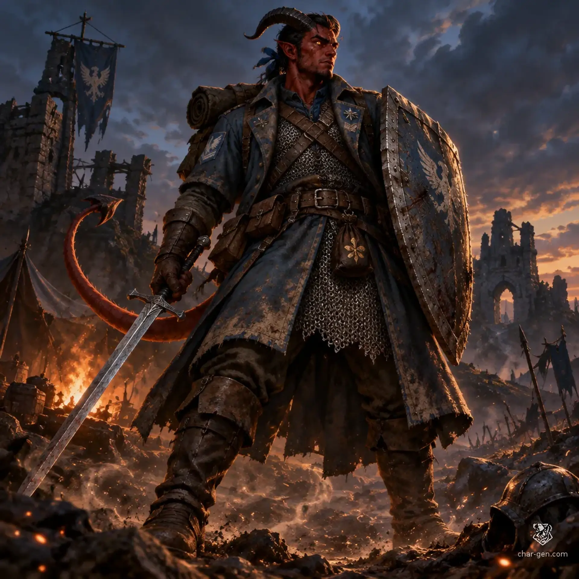 Akmenon - AI-generated fantasy Character