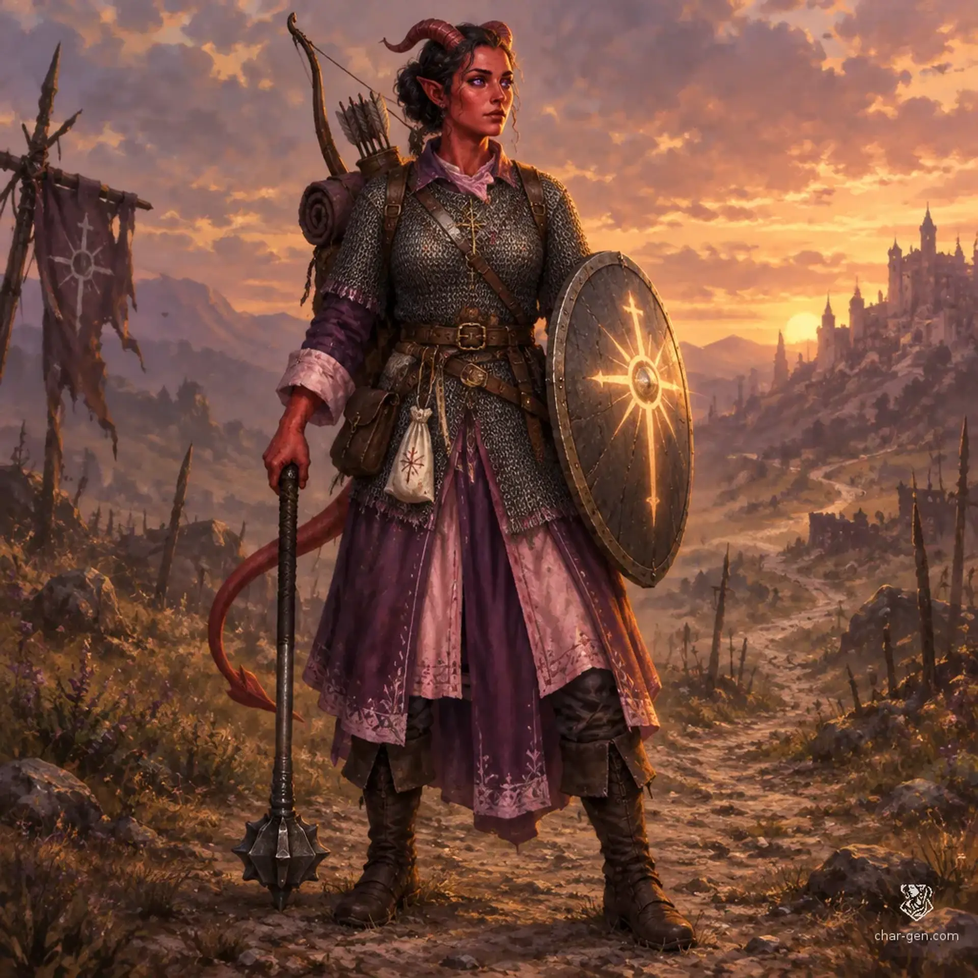 Huna - AI-generated fantasy Character
