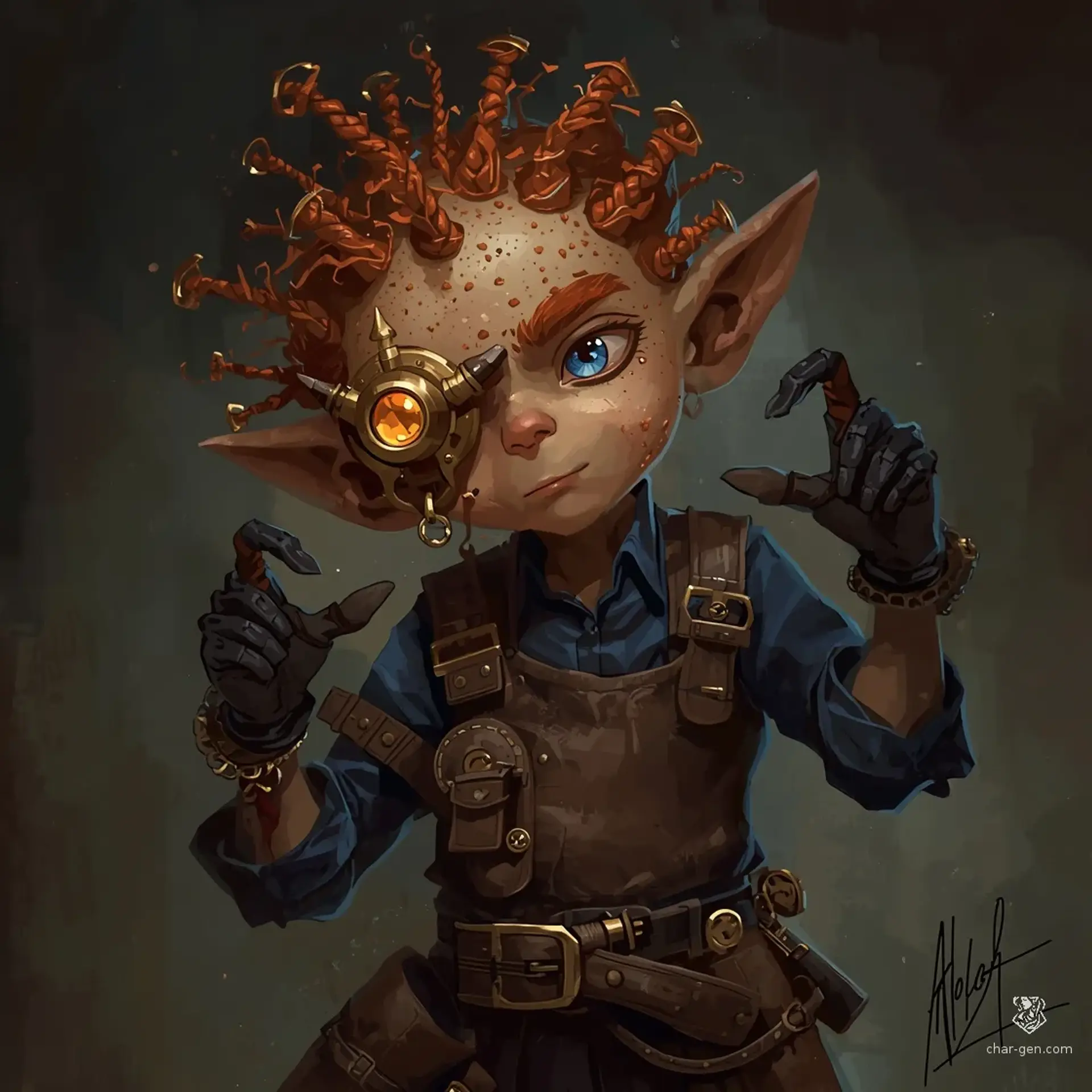 Zook Double-Clock Wobbleton - AI-generated fantasy NPC