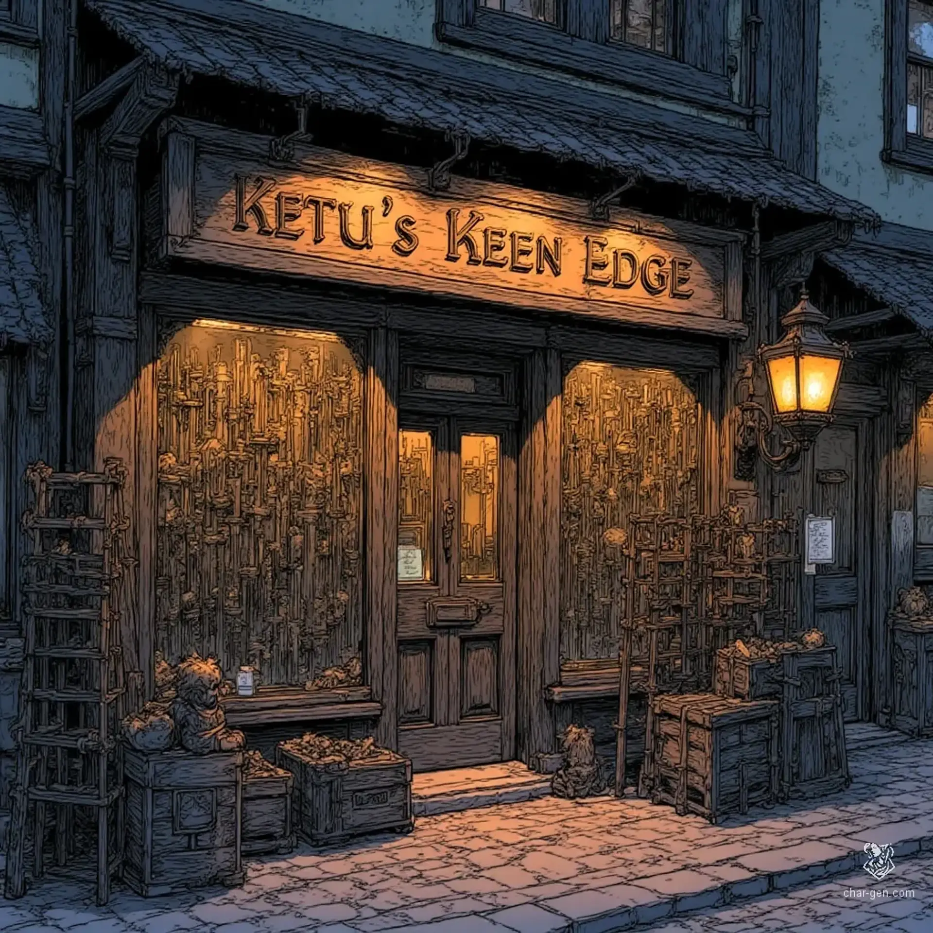 Ketu's Keen Edge - AI-generated fantasy Shop