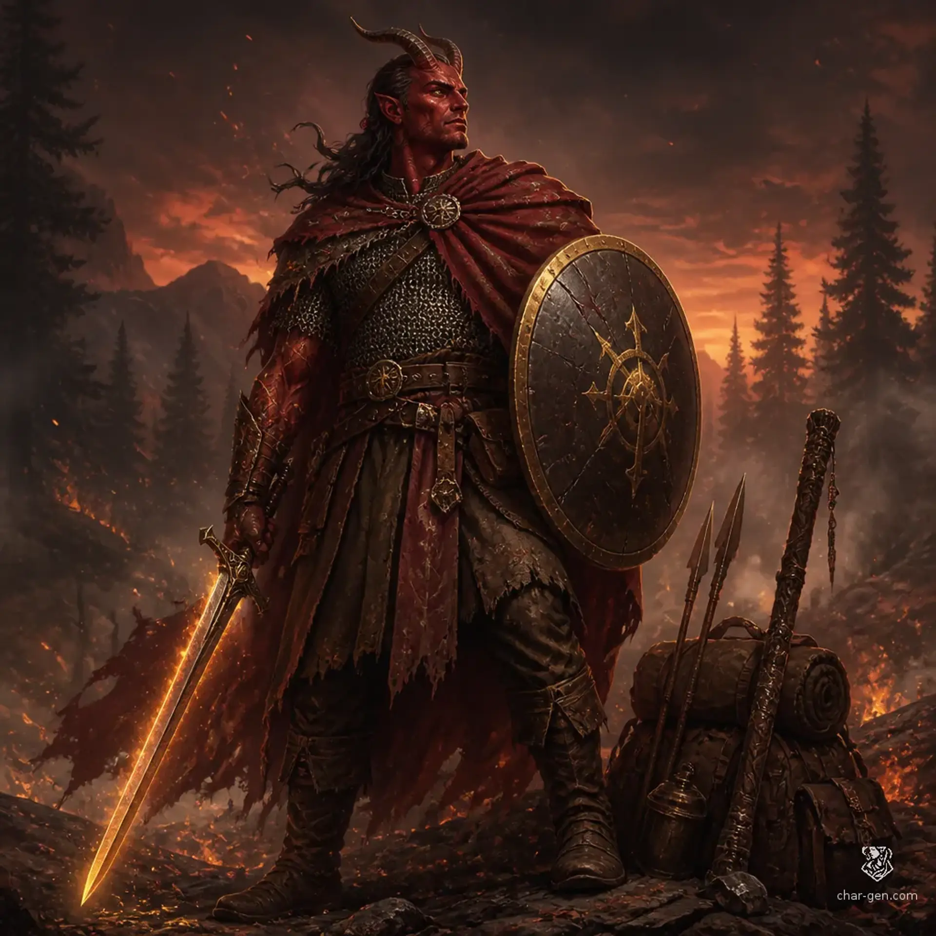Eryndor The Brave - AI-generated fantasy Character