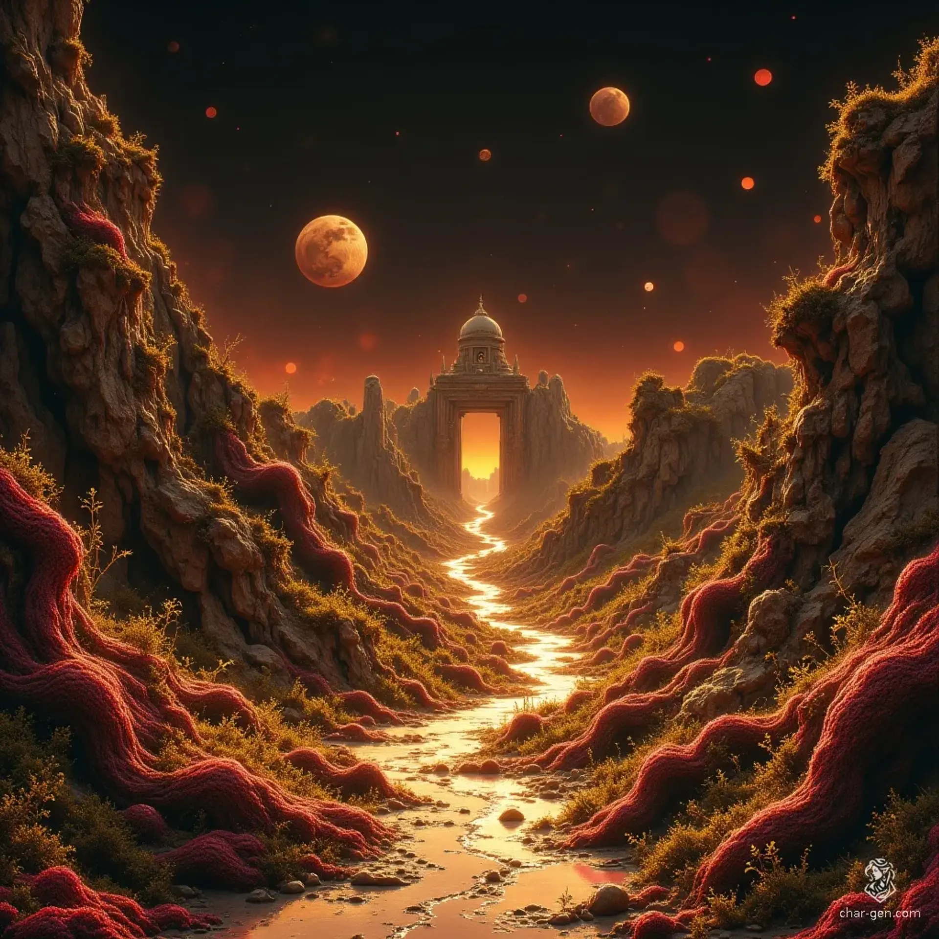 Path of Elderglow | Landscape Fantasy Art | CharGen