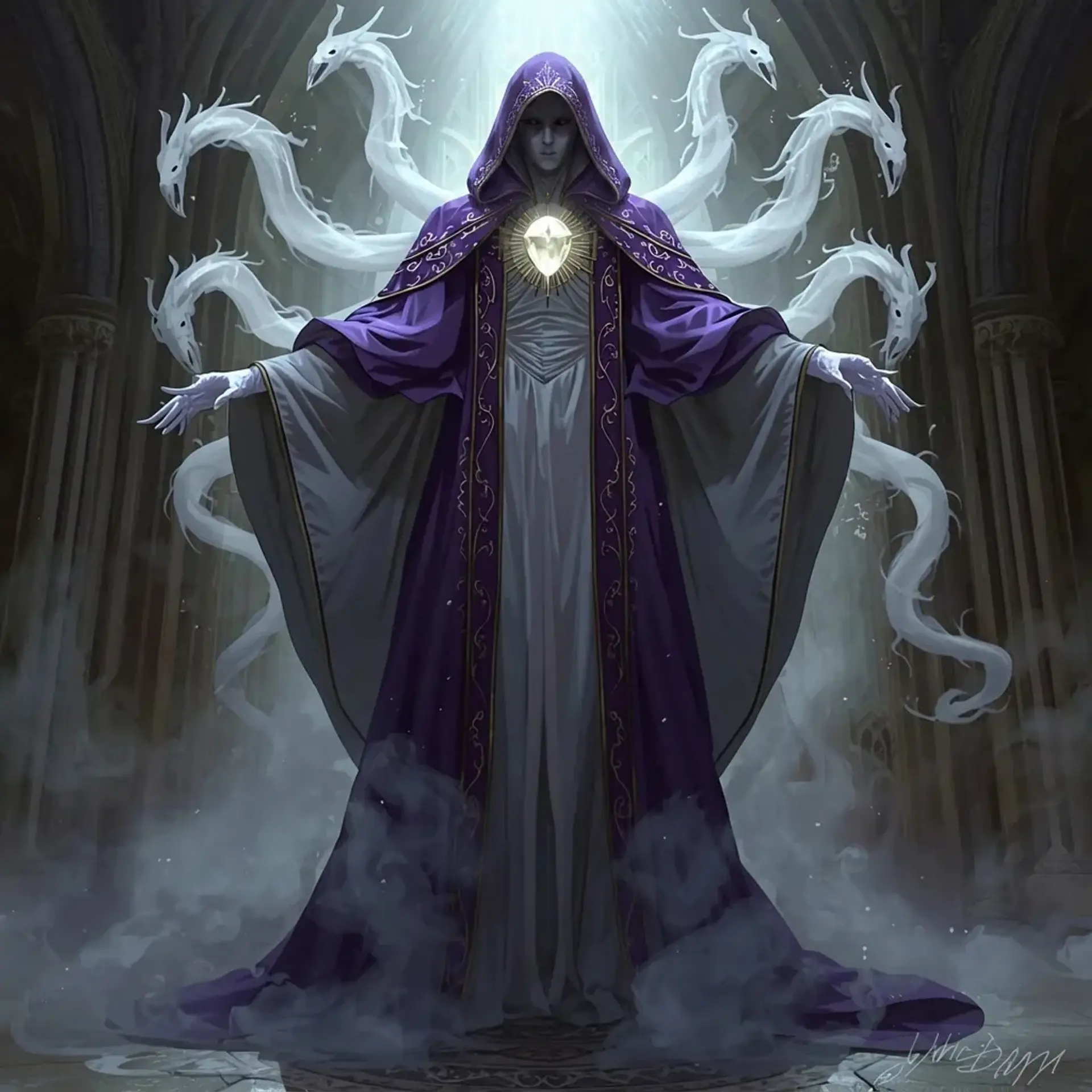 Lord Enlightened Simmerson - AI-generated fantasy Monster