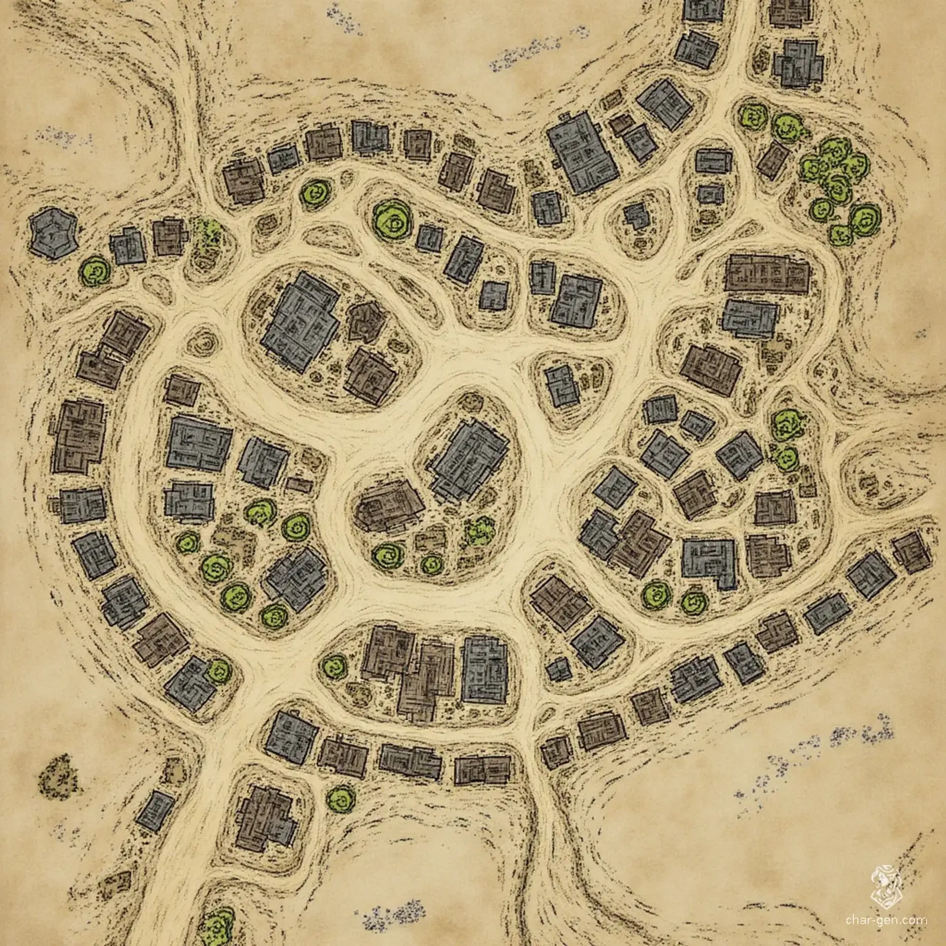 Whiskerdeep - AI-generated fantasy Settlement