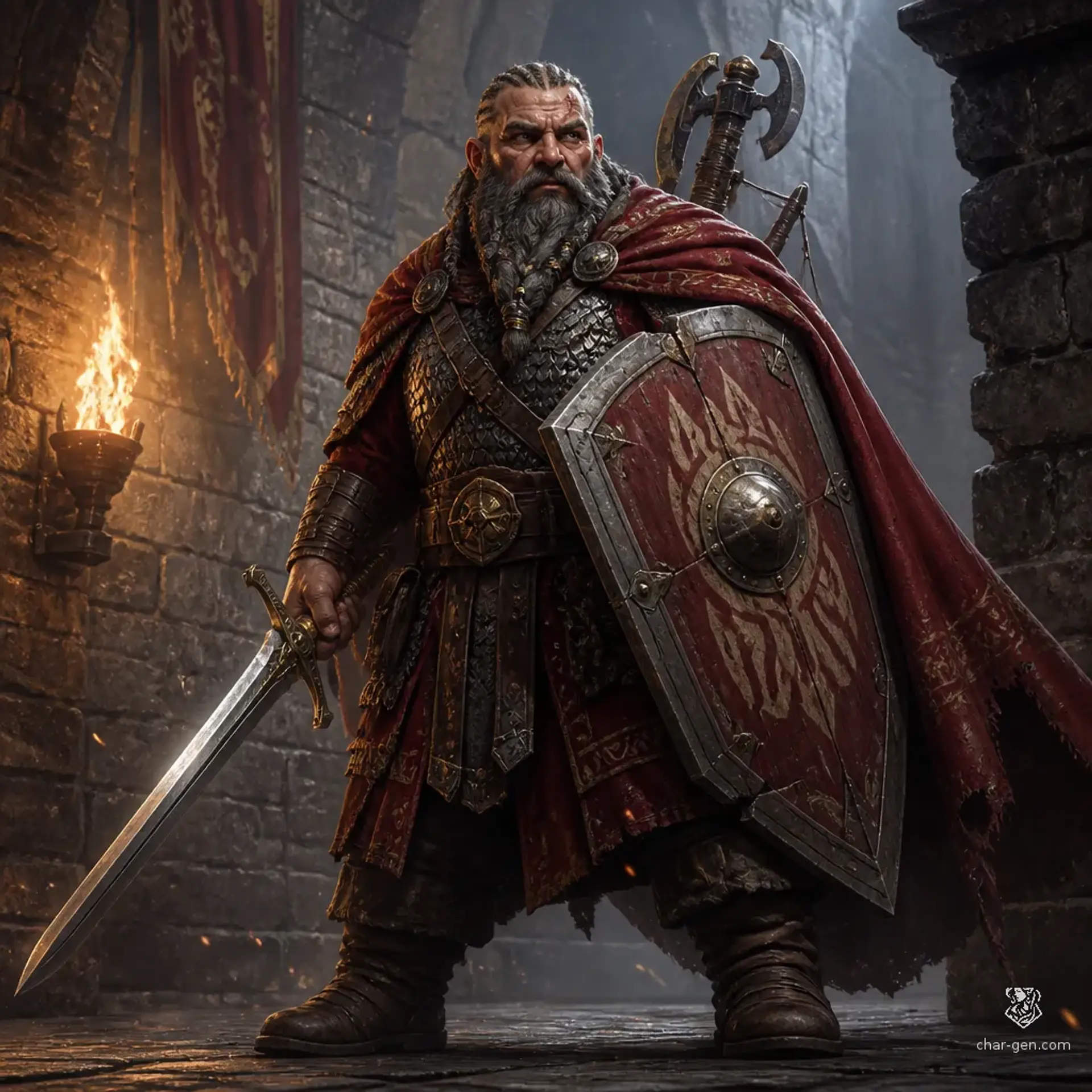 Baradin - AI-generated fantasy Character
