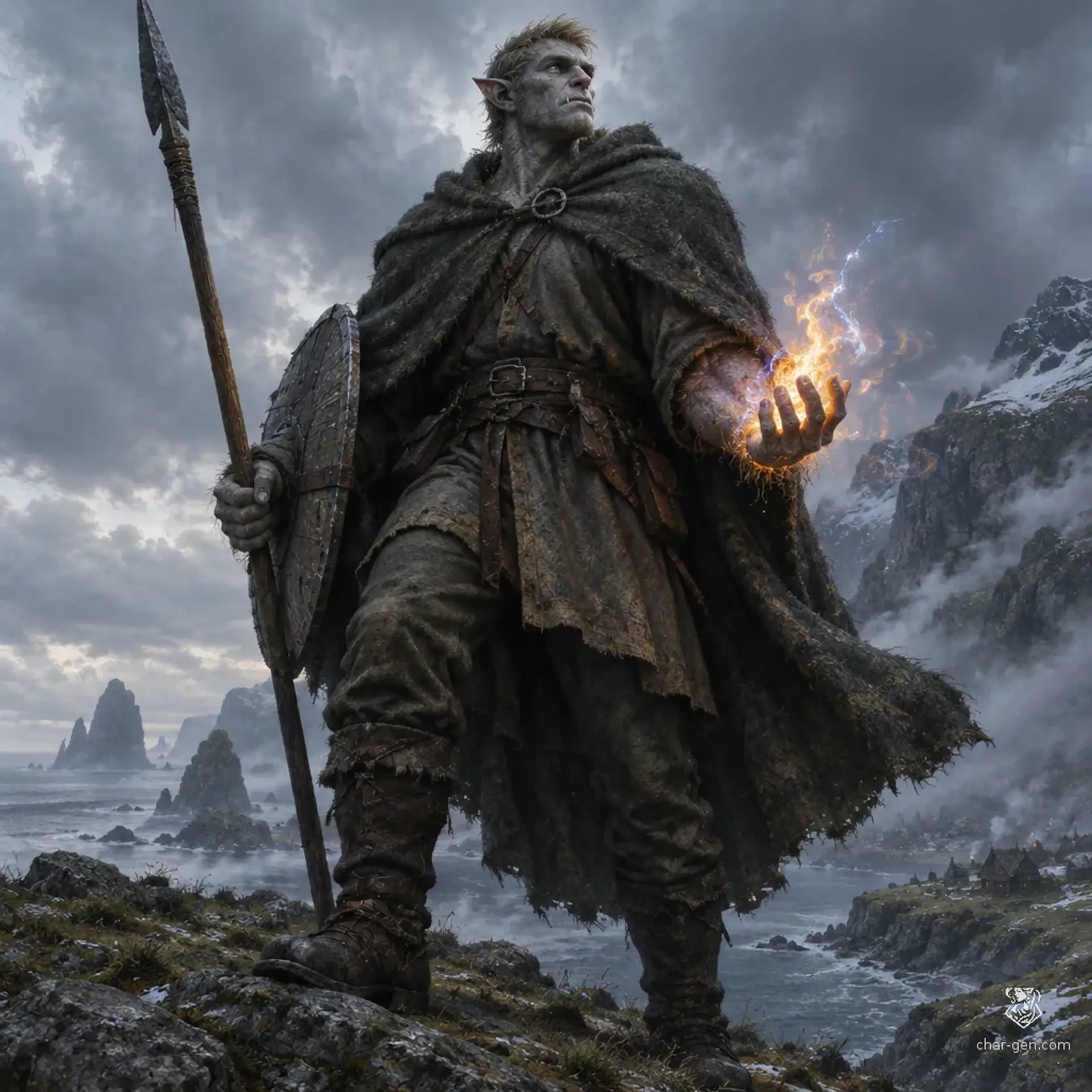 Peer Ludvik - AI-generated fantasy Character