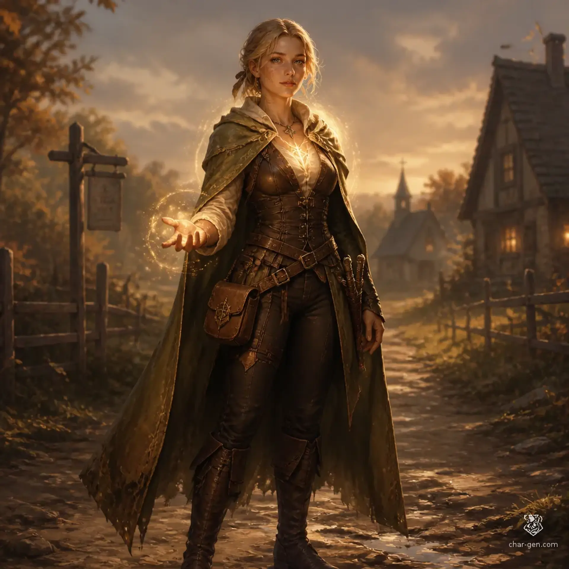 Seren Vale - AI-generated fantasy Character