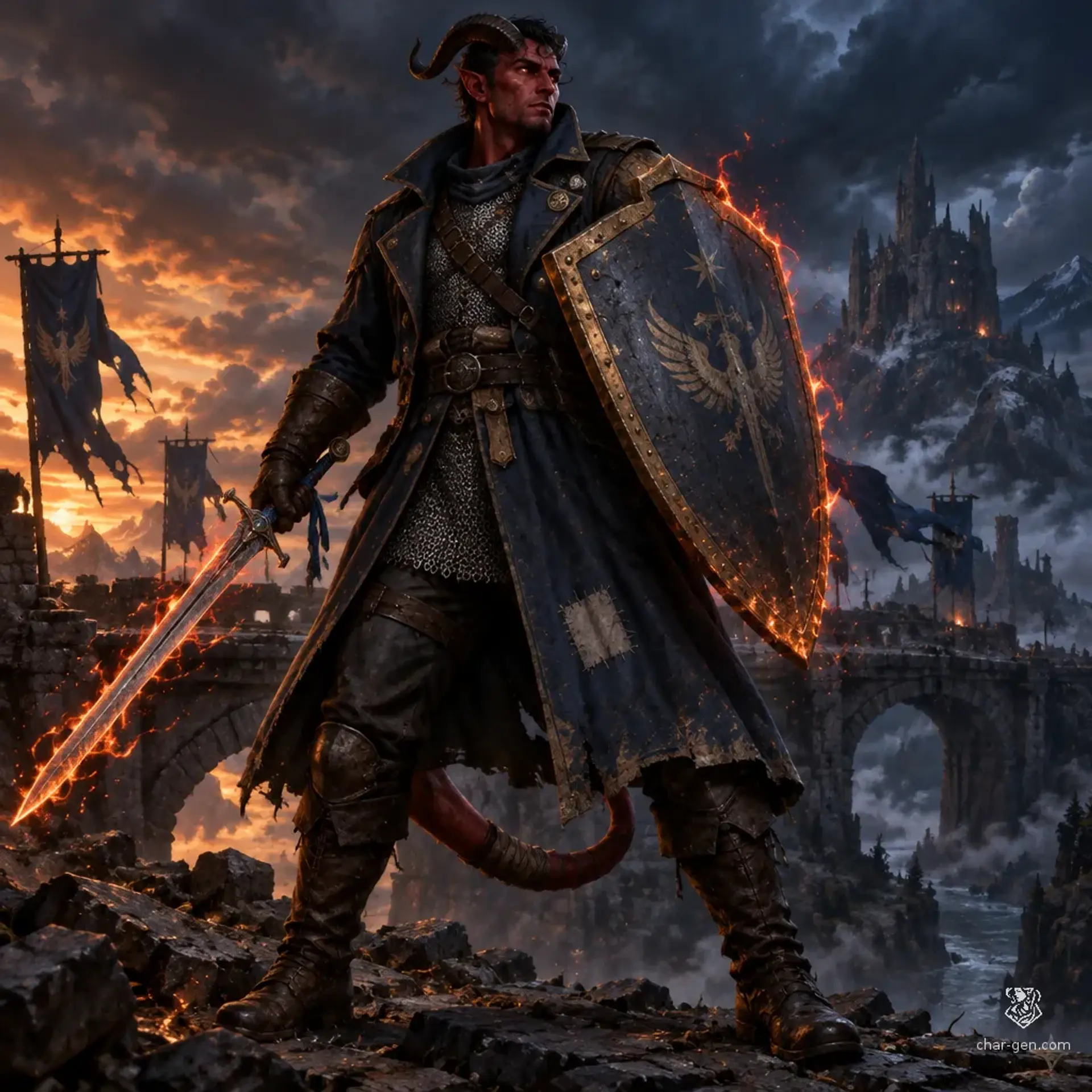 Azrael - AI-generated fantasy Character