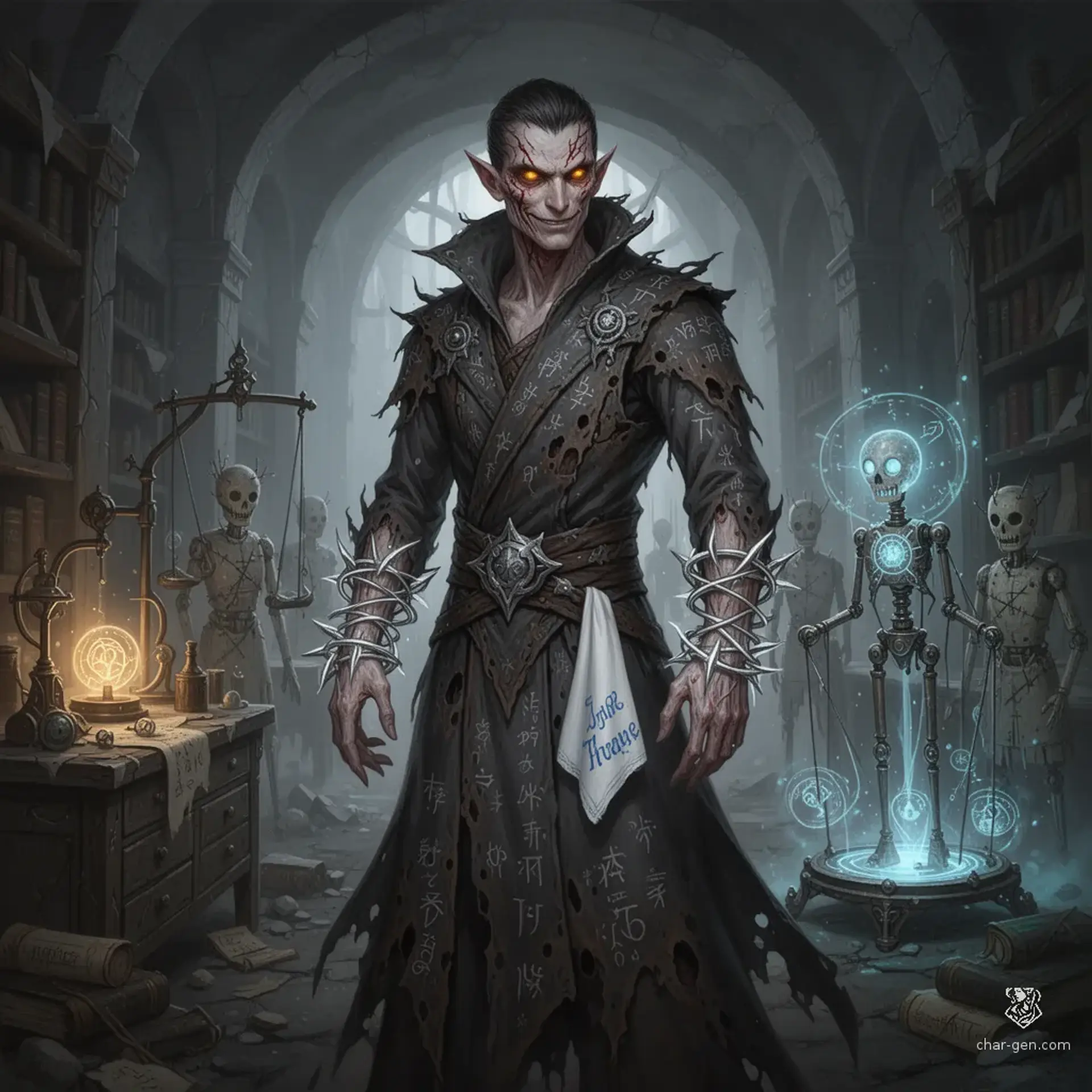 Malovar the Malevolent - AI-generated fantasy NPC