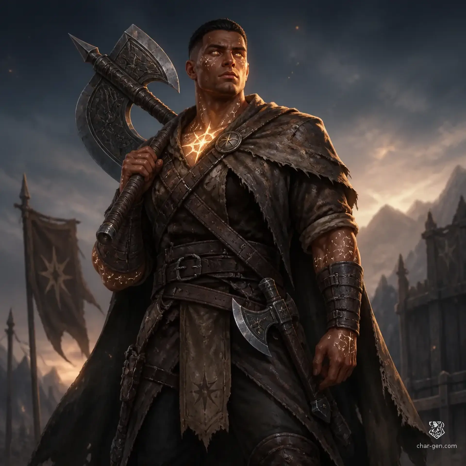 Aldous - AI-generated fantasy Character