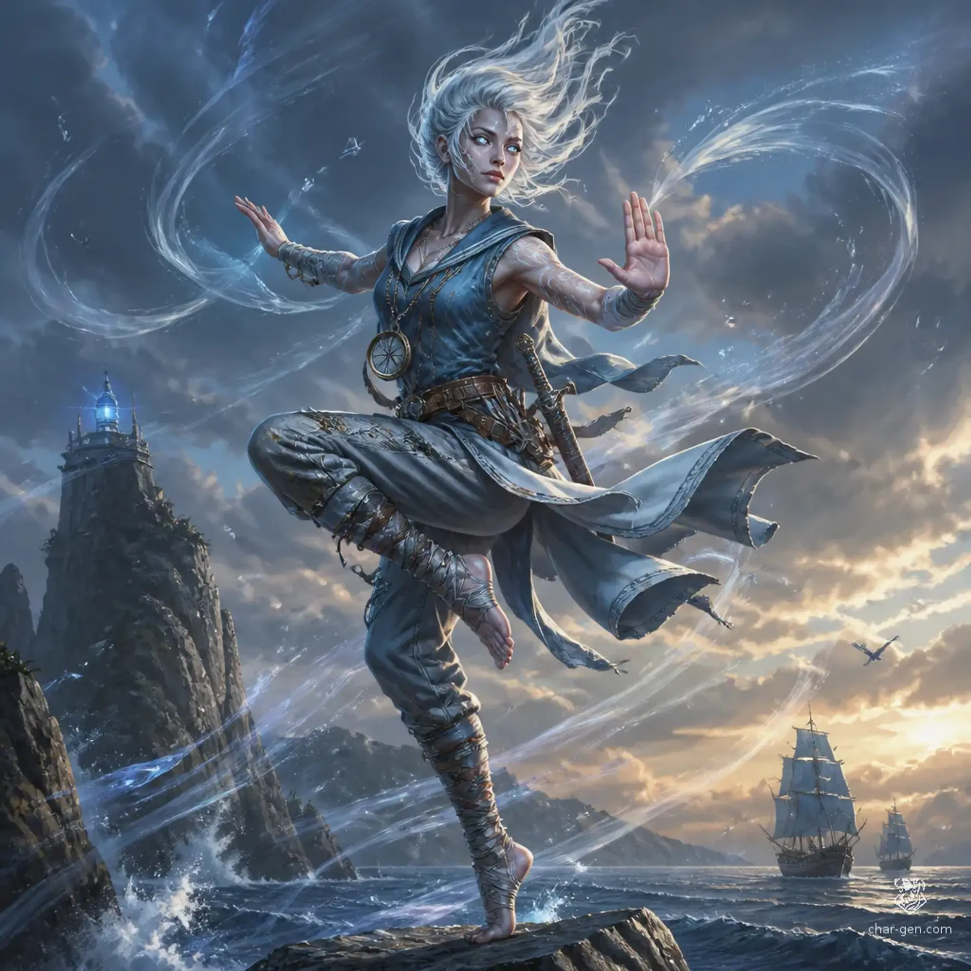 Sayo - AI-generated fantasy Character
