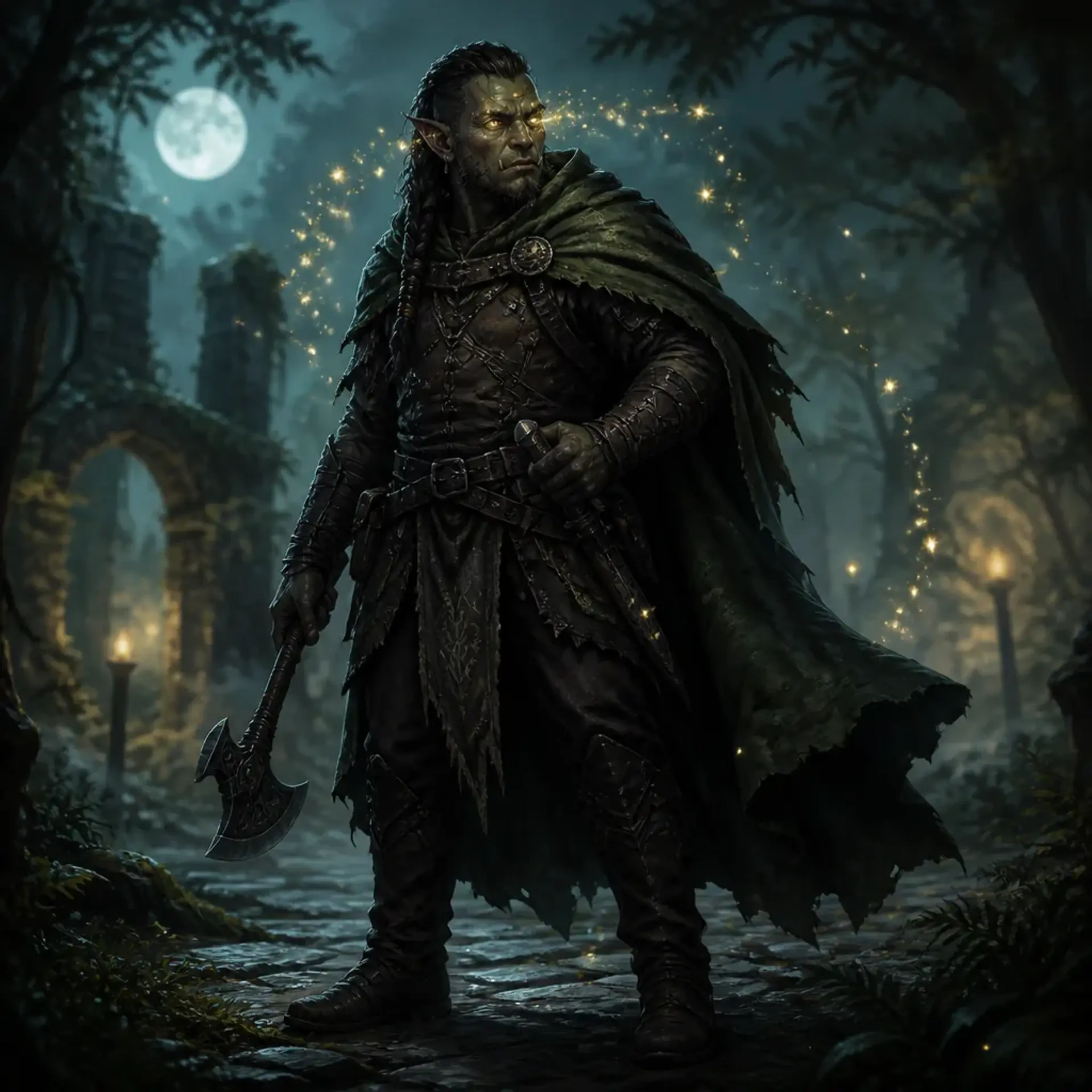 Gargas Ezroark - AI-generated fantasy Character