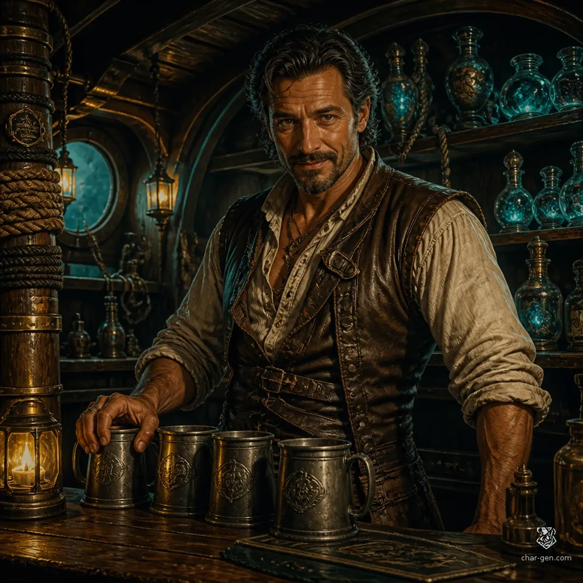 The Leviathans Ledger - AI-generated fantasy Tavern