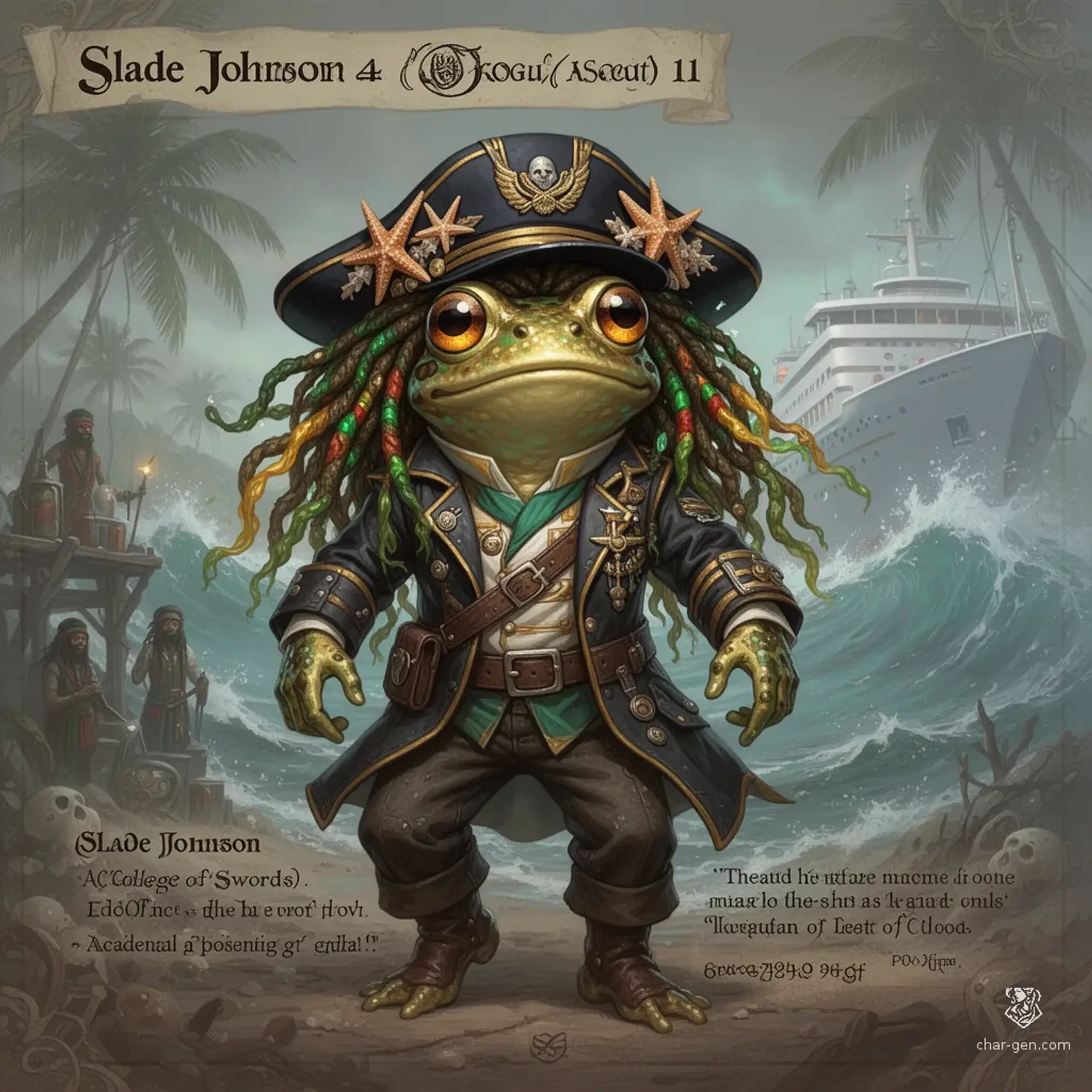 Slade Johnson - AI-generated fantasy NPC