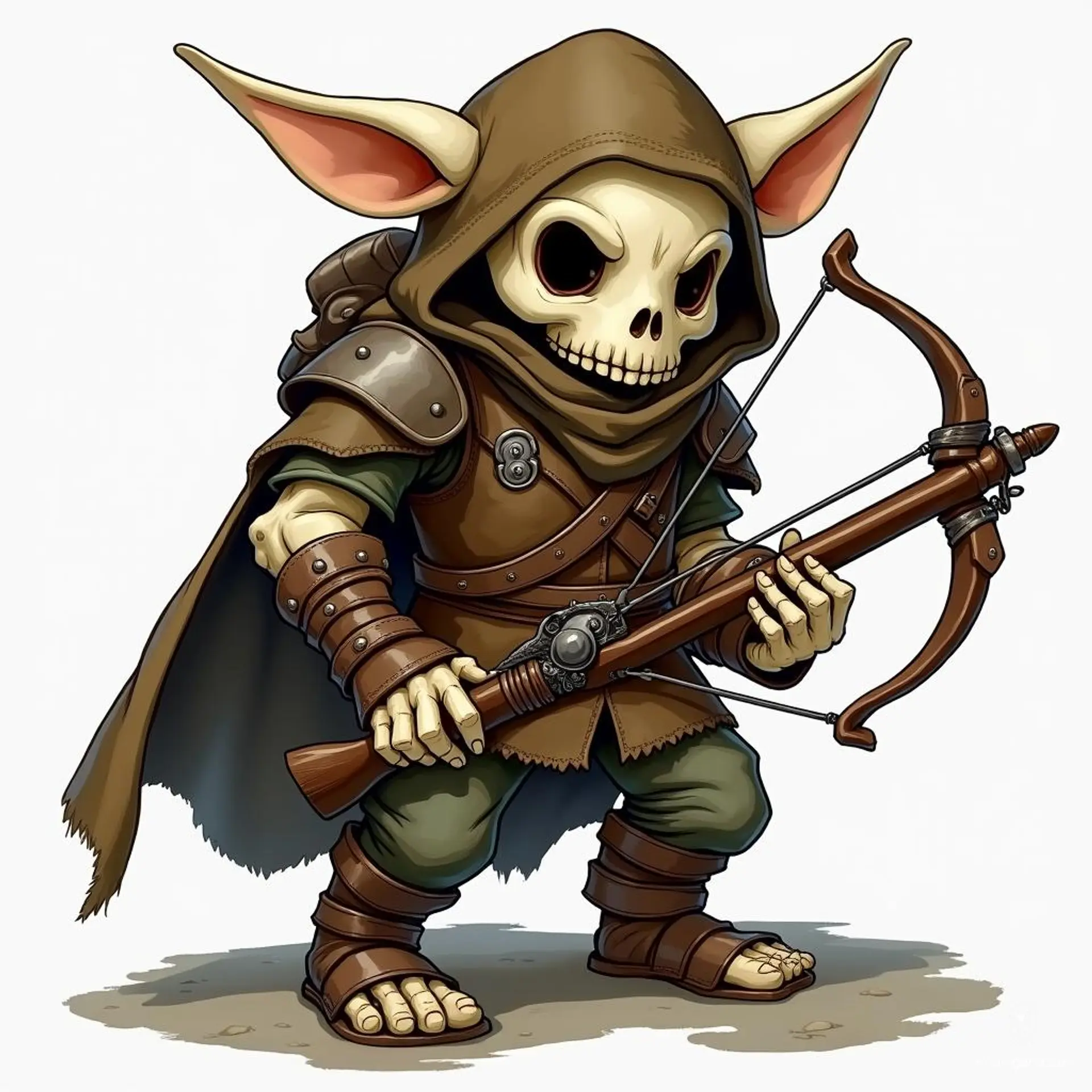 Simon, the skeletal halfling investigator, blends curiosity with keen intellect. Clad in leather armor and armed with a hand crossbow, he navigates the shadows of the realm, uncovering truths that others fear to face. His unearthly presence shrouds mysteries in intrigue.