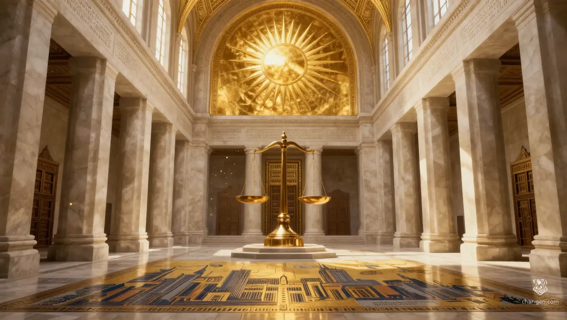 The Gilded Vault - AI-generated fantasy Building