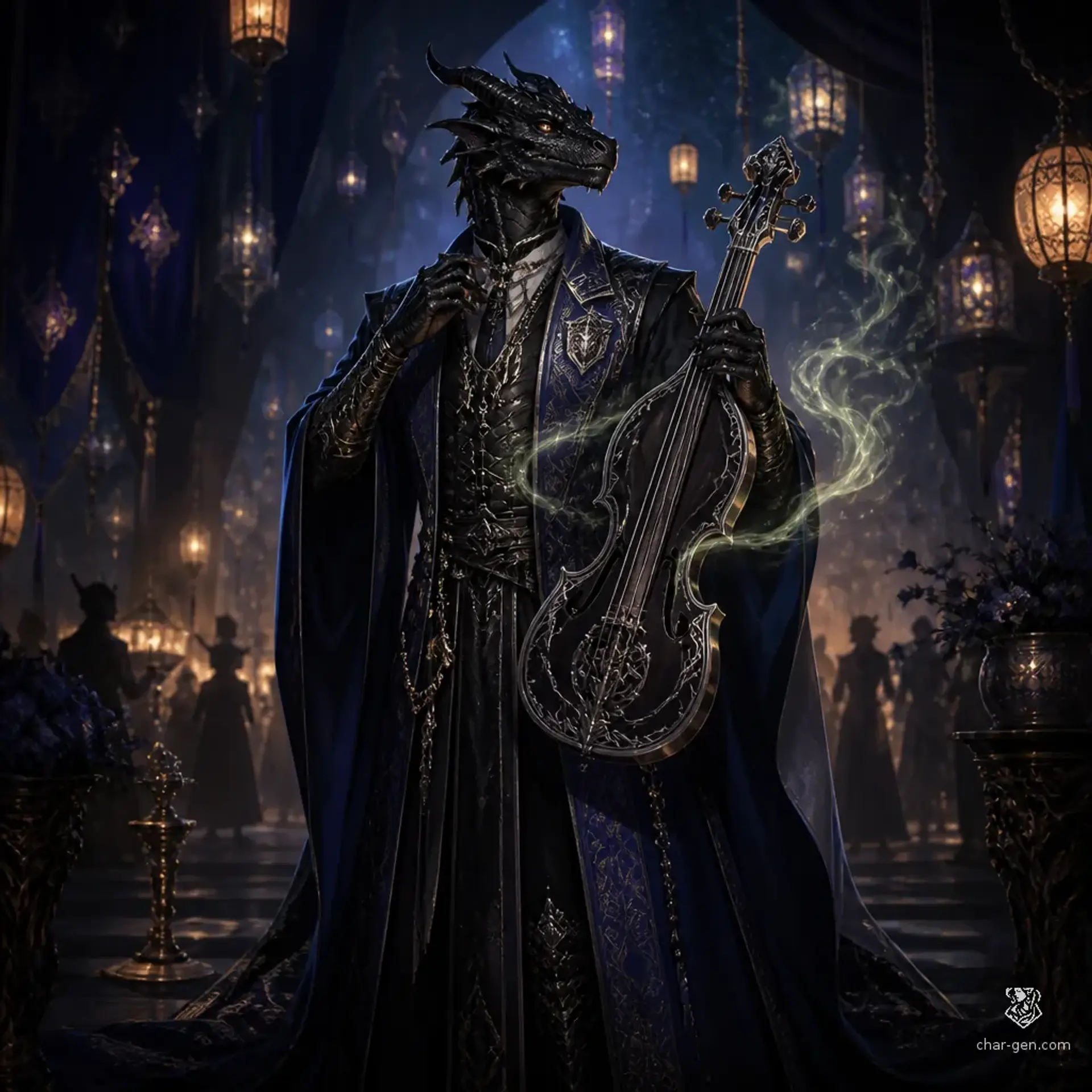 Ssareth the Chamberlain - AI-generated fantasy Character