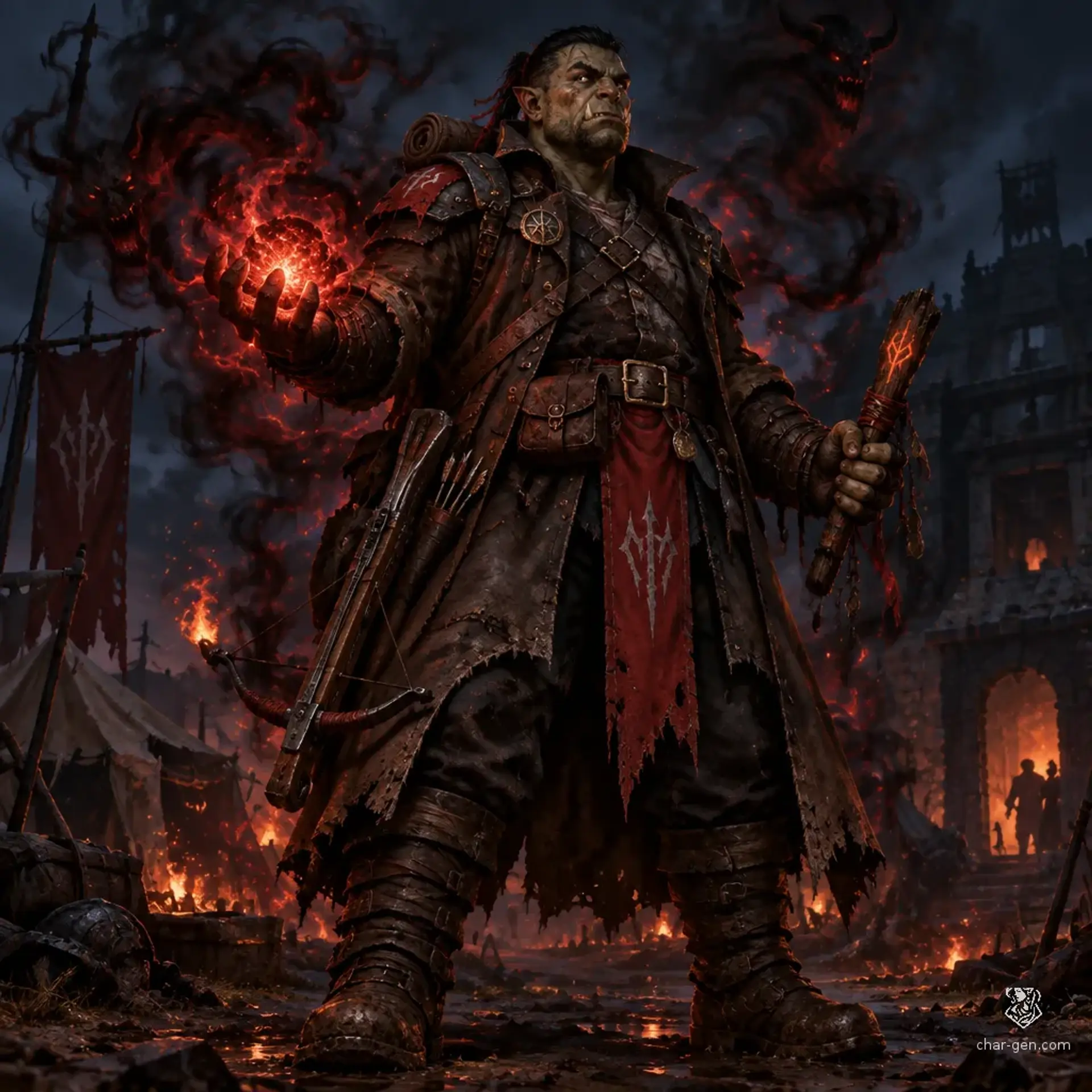 Brask Vojan - AI-generated fantasy Character